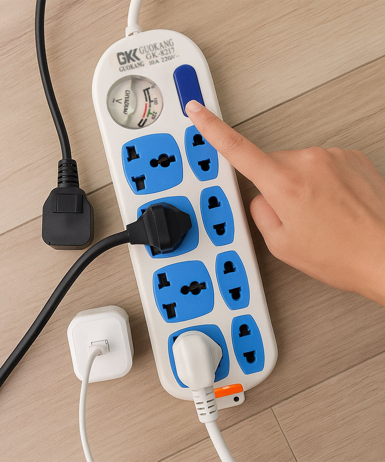 8 socket Heavy Duty Power Extension Board (10 mtr. / 1 Pc)