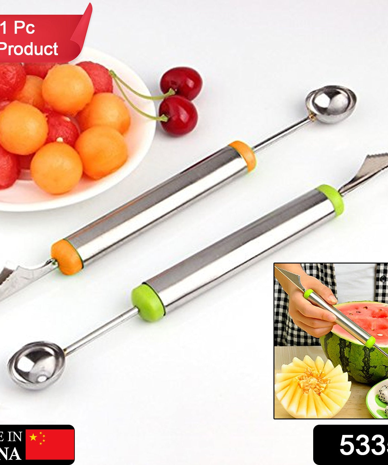 Stainless steel melon scoop