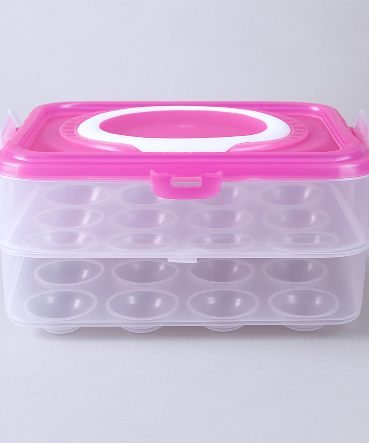 Double Layer 24 Grid Egg Storage Box for Egg Storage Container