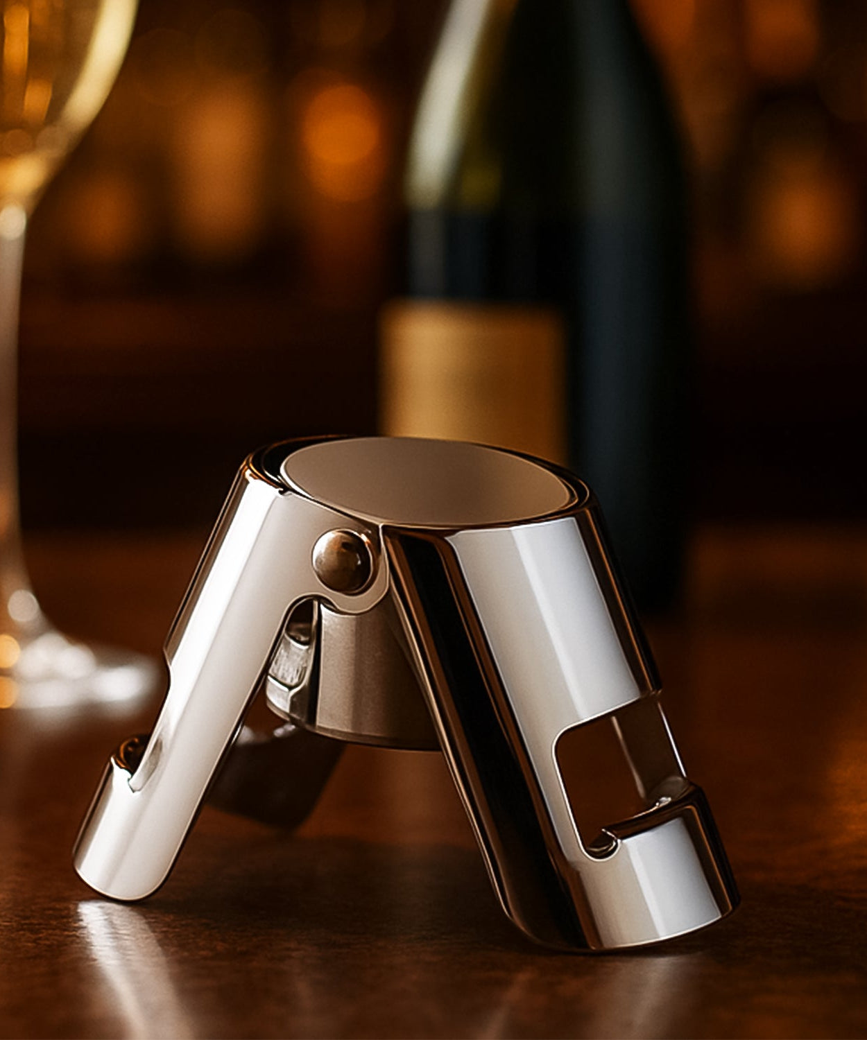 Stainless Steel Sealed Sparkling Champagne Bottle Stopper Big size