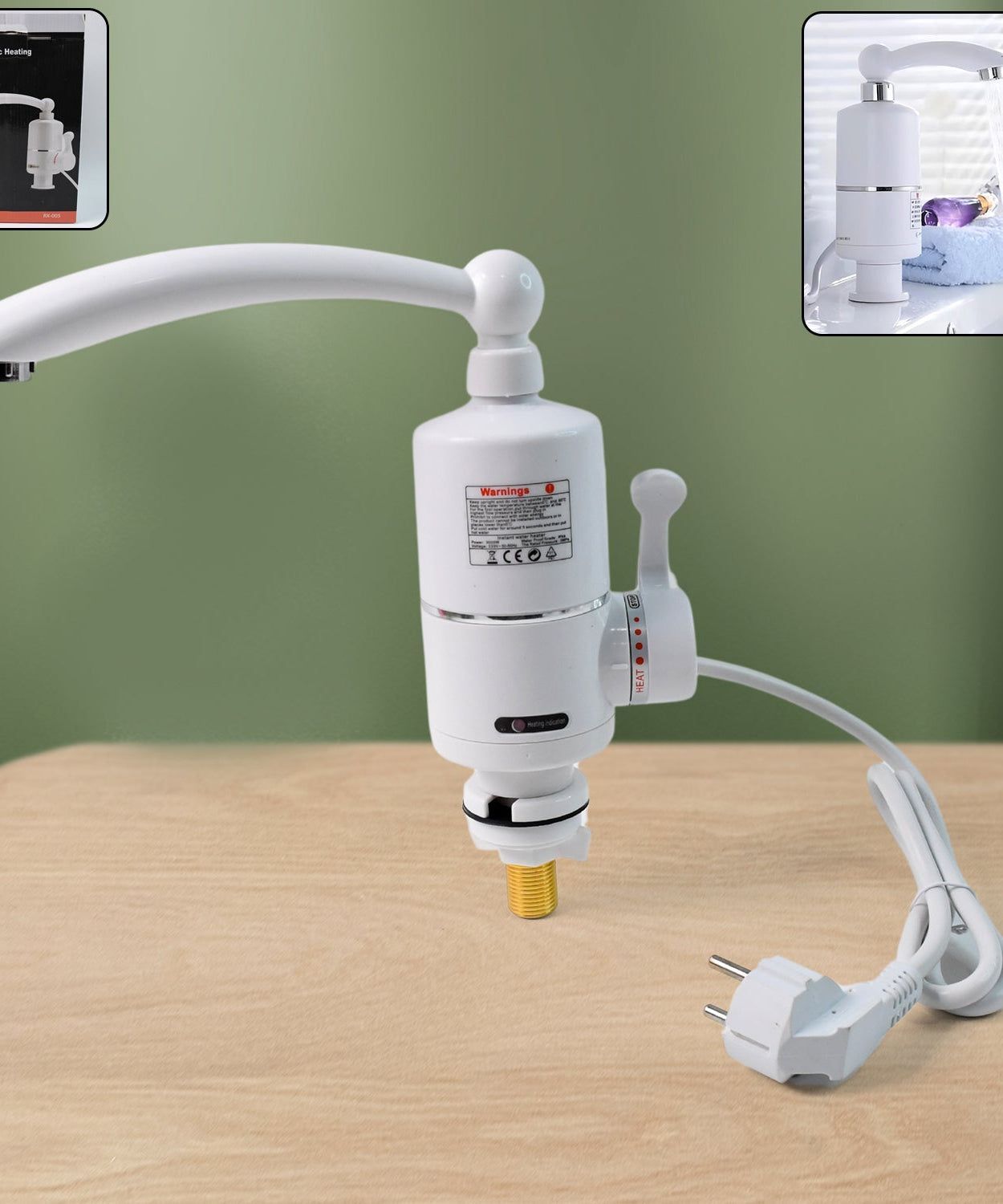 Instant Heating Electric Water Heater Faucet Tap (1 Pc / Mix Design)