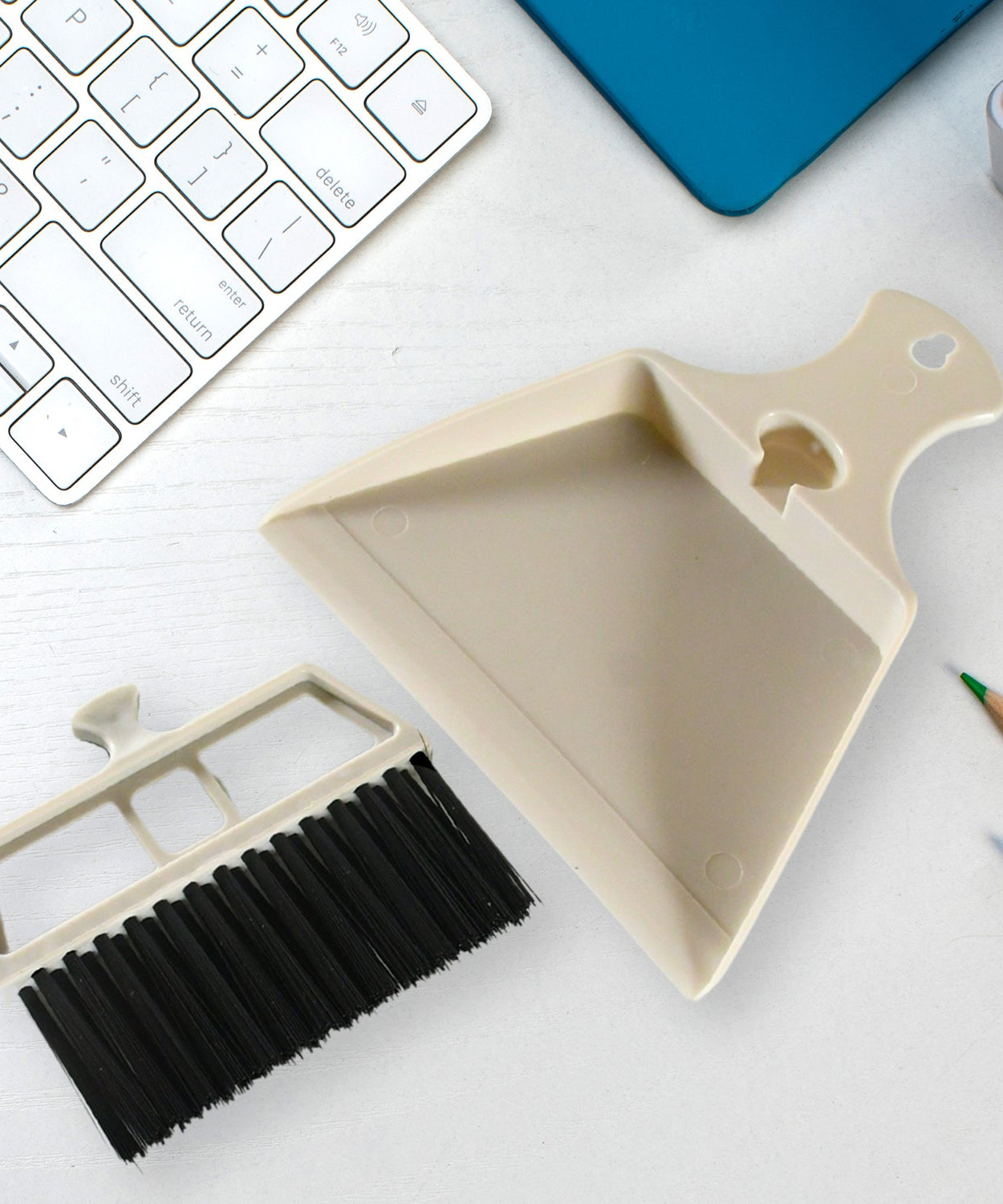 Dustpan Supdi with Brush, Dustpan For Car Office Desk, Wardrobe, Dinning Table, laptop, Keyboard Cleaning, Multipurpose Cleaning , Supdi