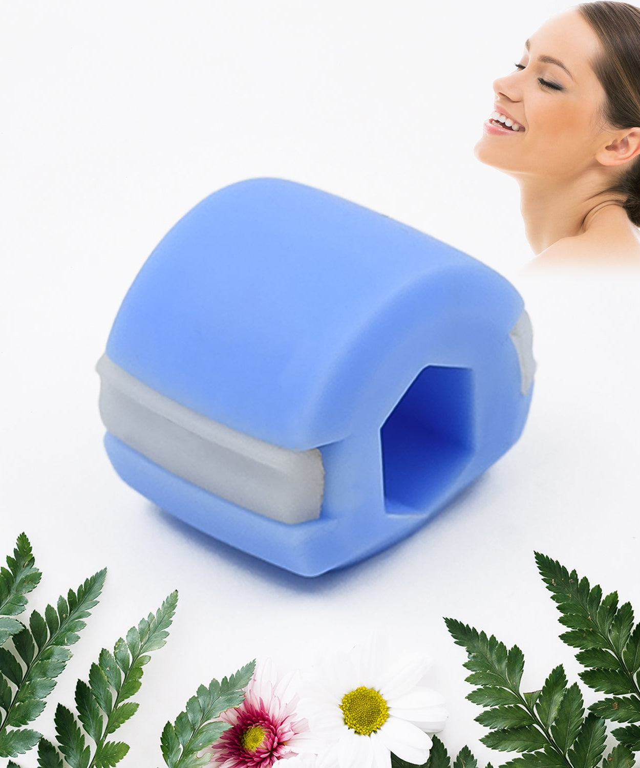 Cn Blue Mouth Exerciser Used To Gain Sharp And Chiselled Mouth Easily And Fast.