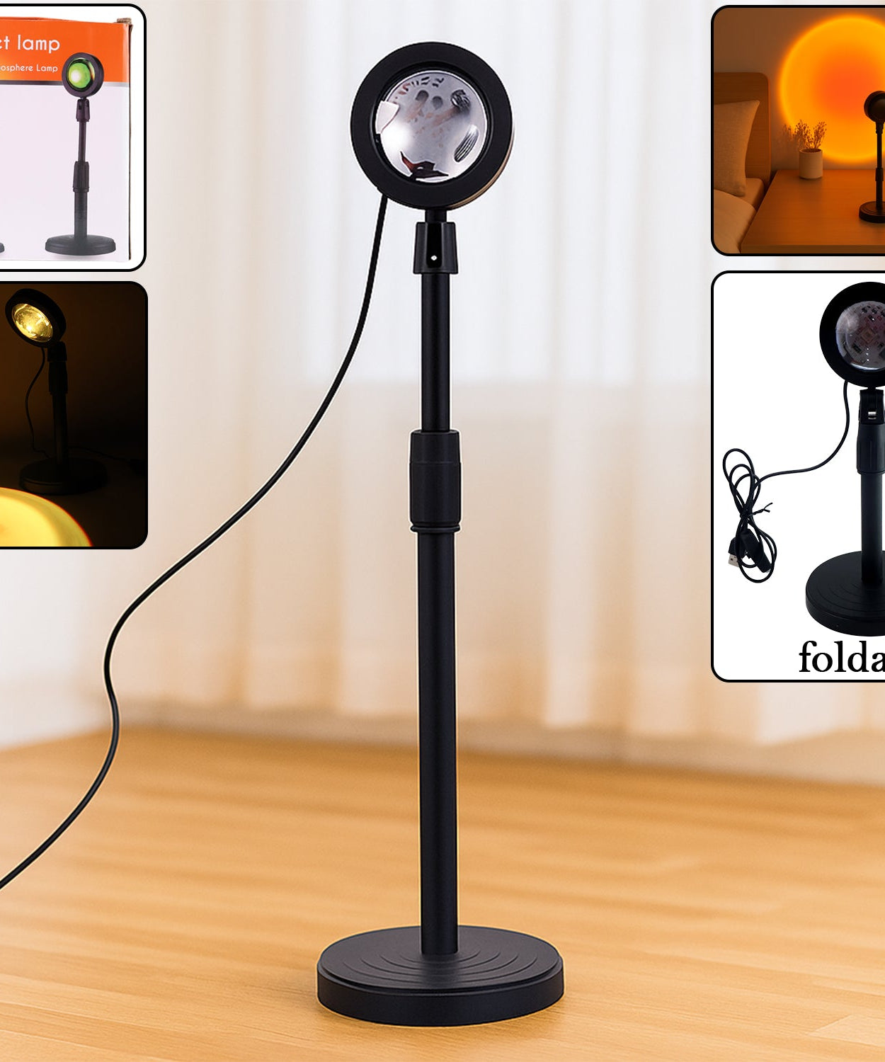 Multi Colors Sunset Lamp, Sunset Projection Lamp LED Night Lights