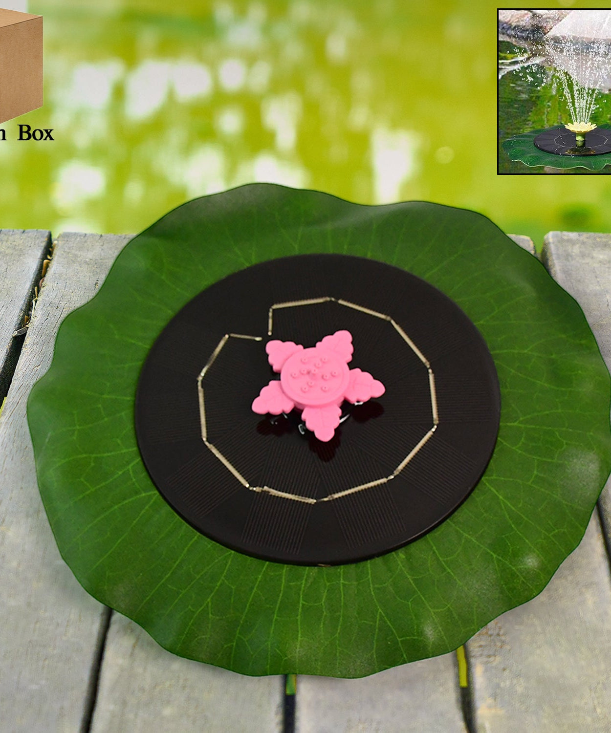 Garden Whirl Solar Fountain Set