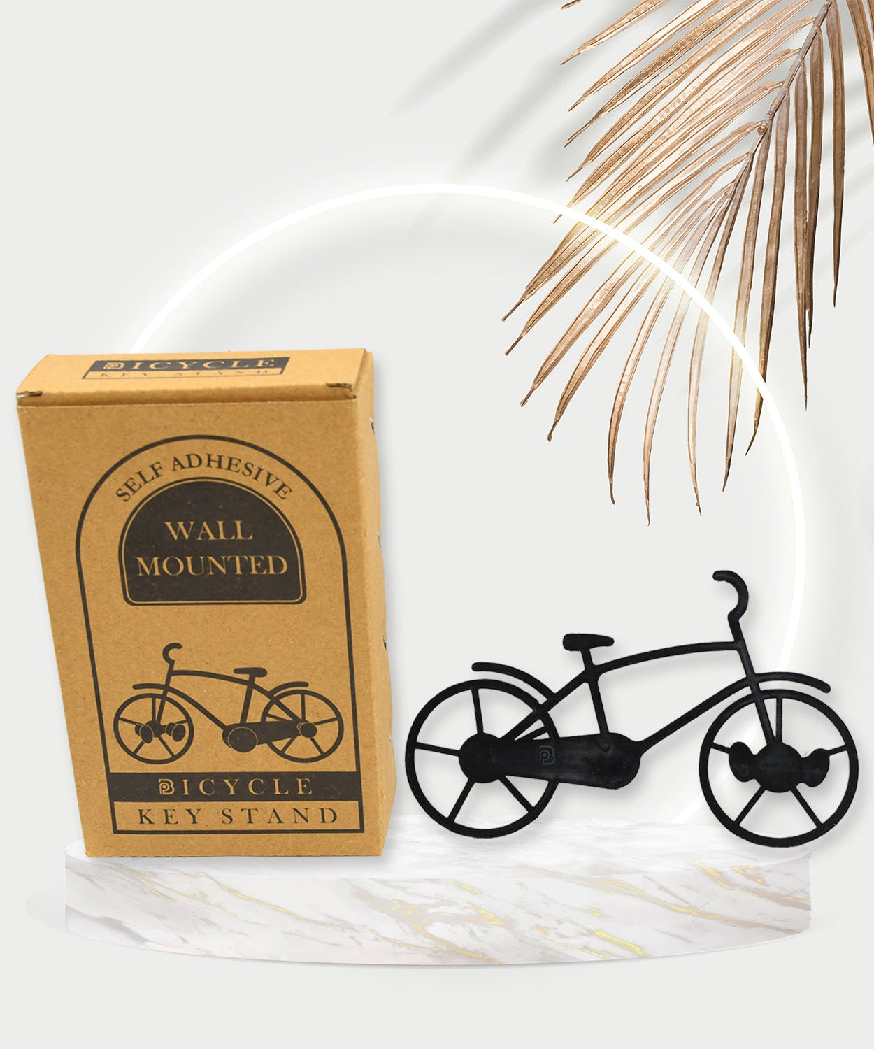 Bicycle-shaped key chain holder set