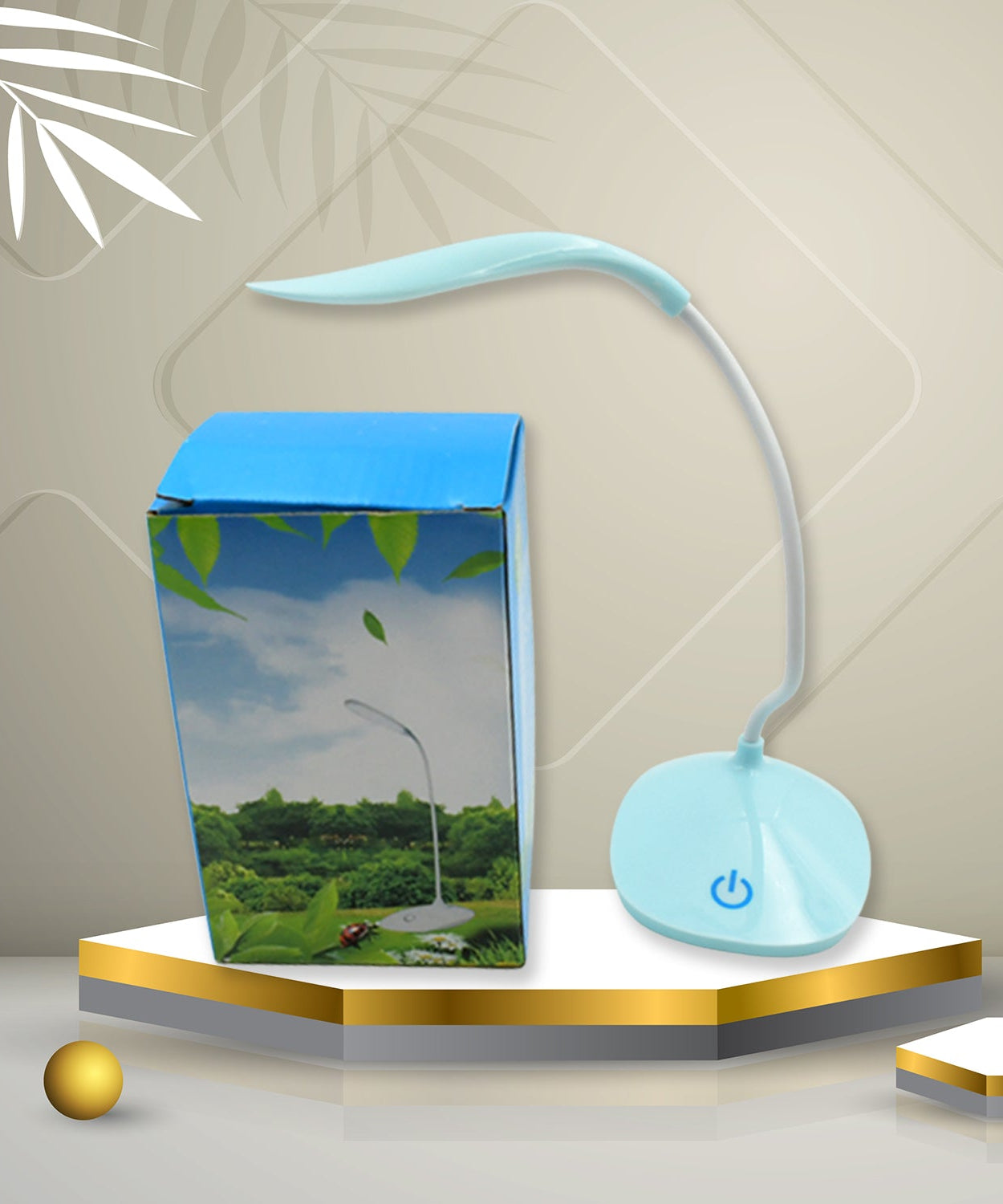 LED table lamp with dimmer switch for studying and reading