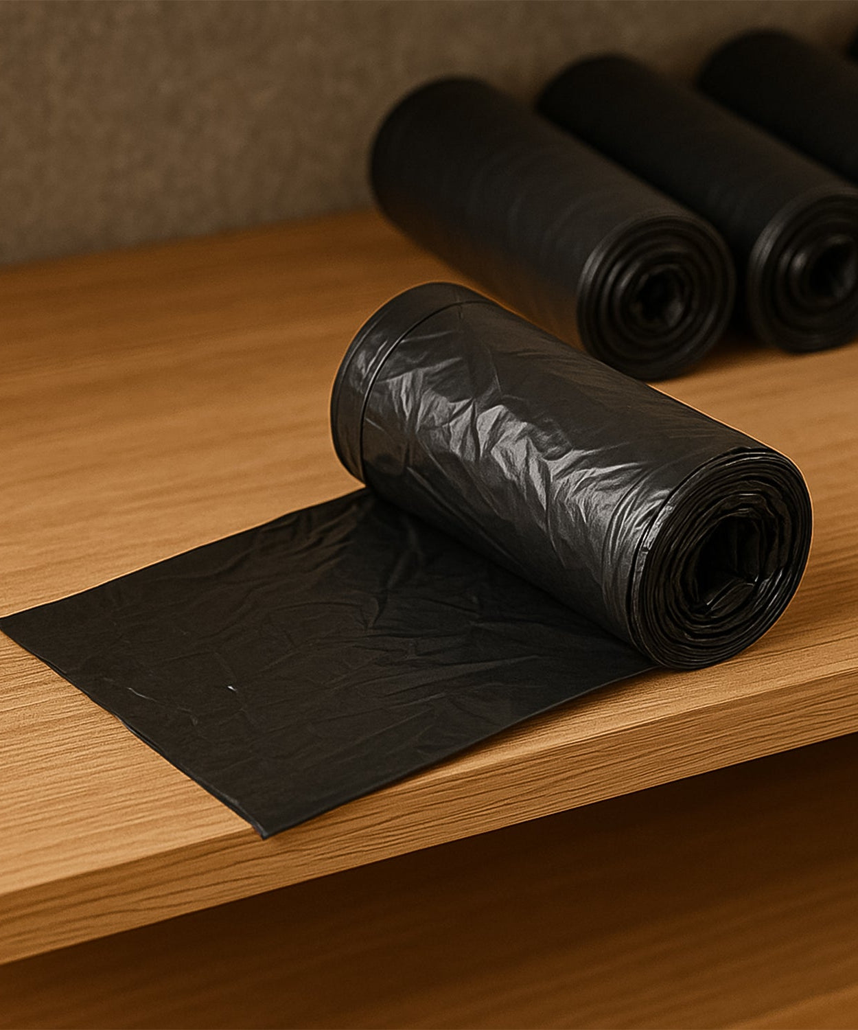 Bio-degradable Eco Friendly Garbage / Trash Bags Rolls (50x60 Cm / 1 Pc)