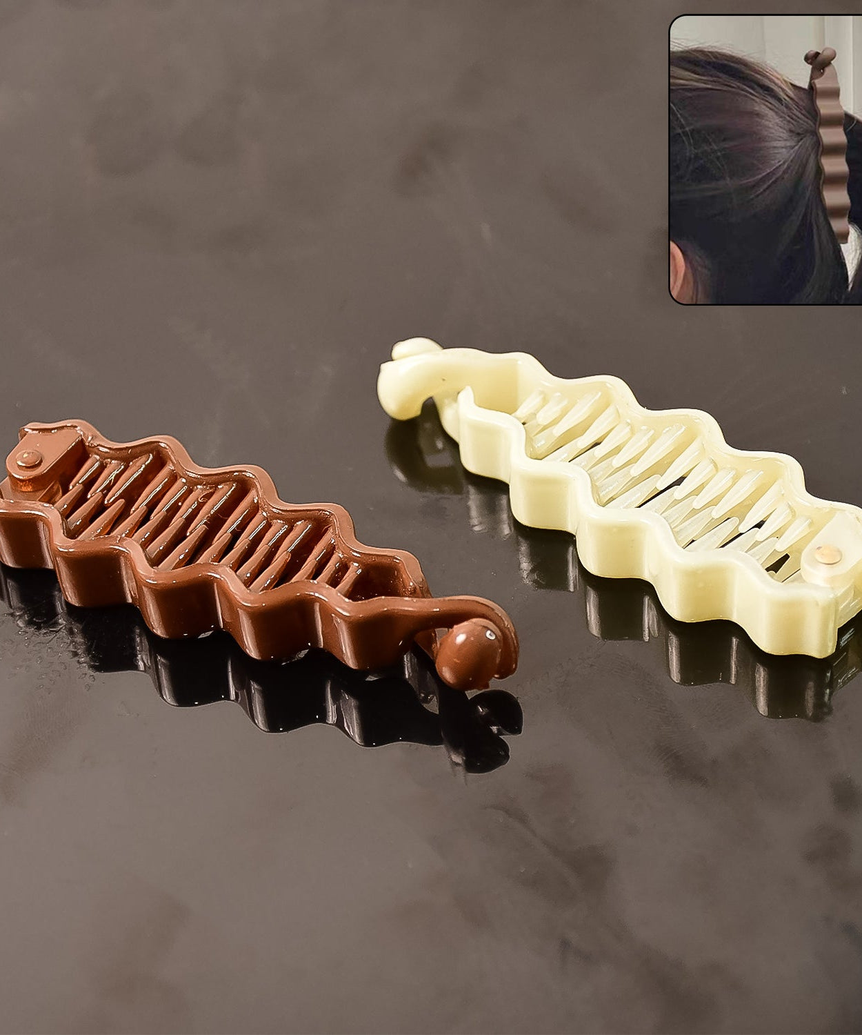 Dura Grip Plastic Hair Claws