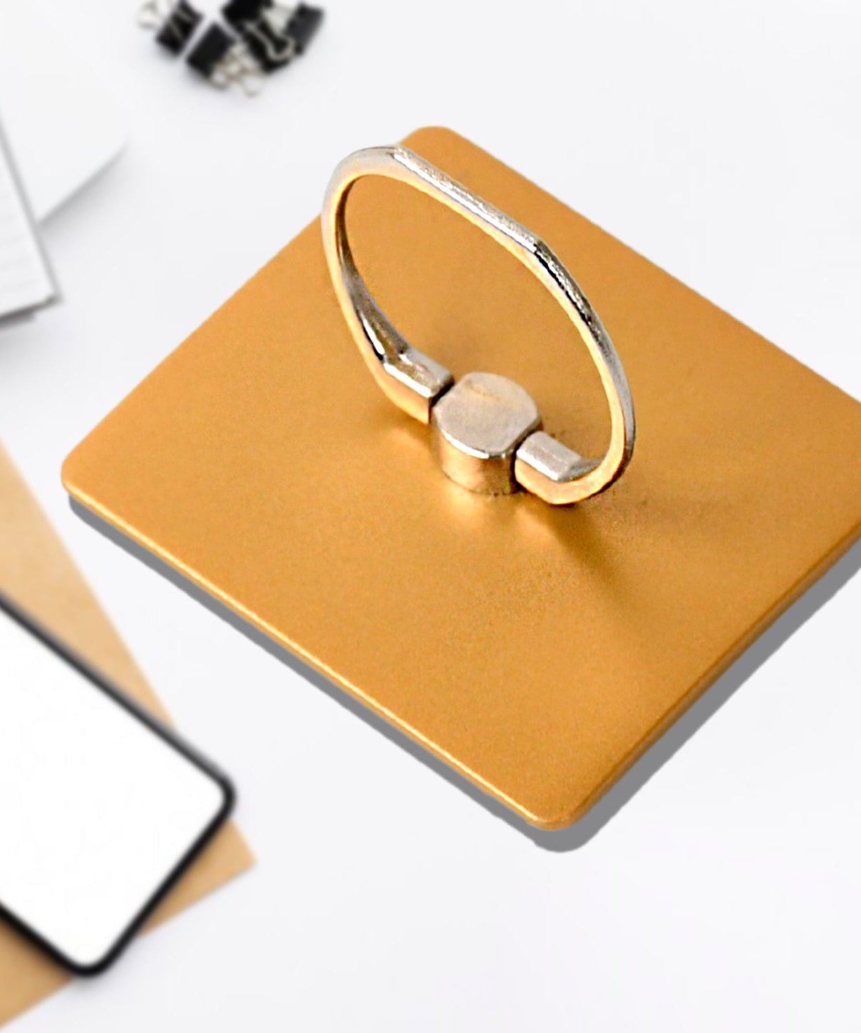 360° rotating phone ring stand with grip