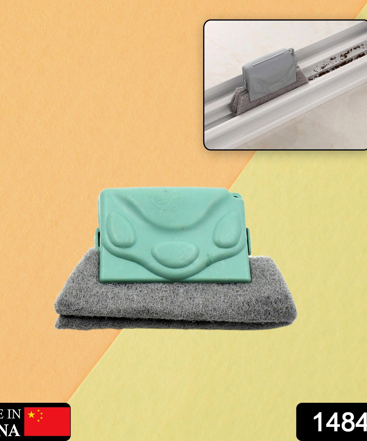 Window frame cleaning brush, dust tool for edges and gaps, corner cleaner.