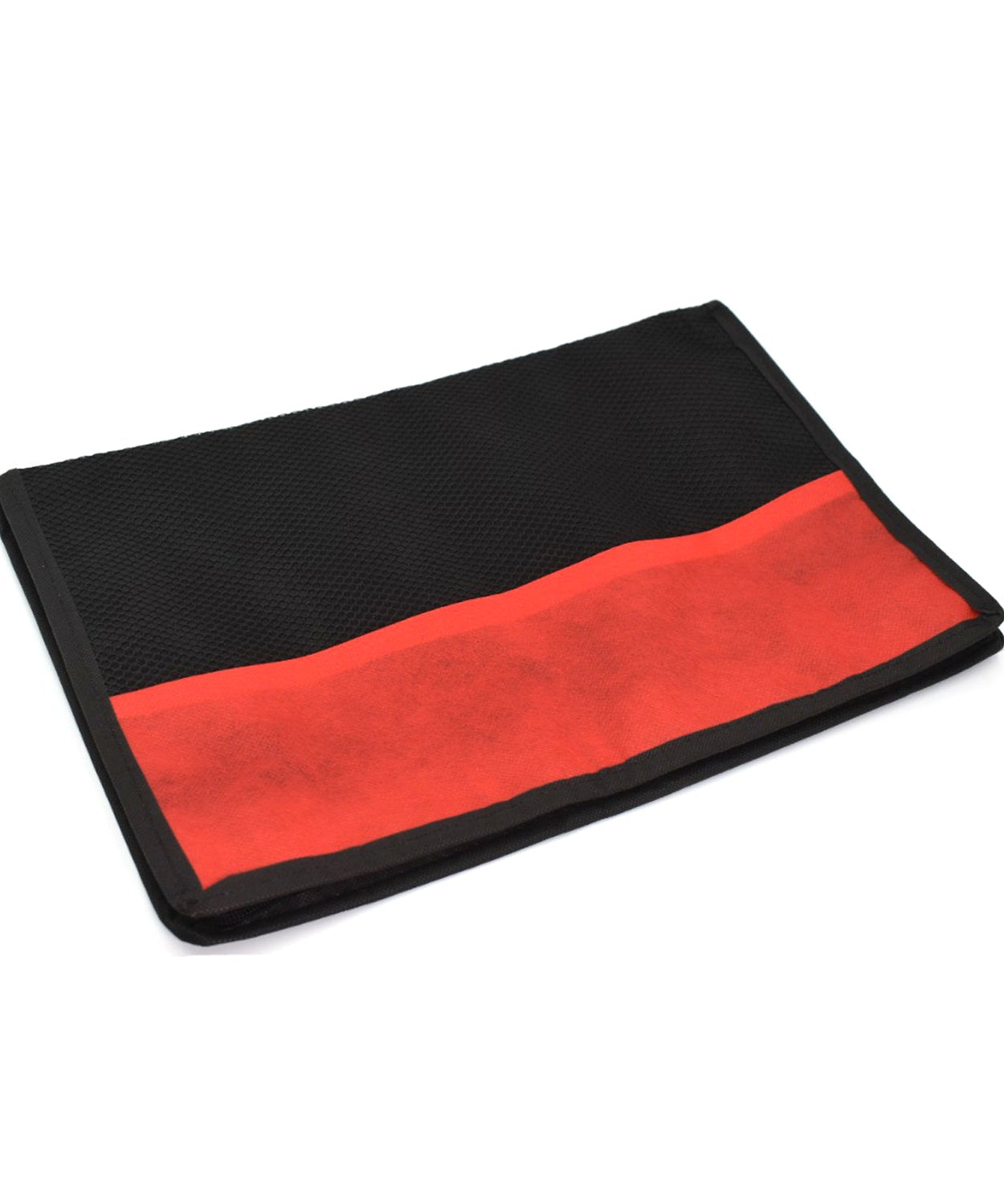 Detailed view of laptop cover bag, designed for convenient laptop transport