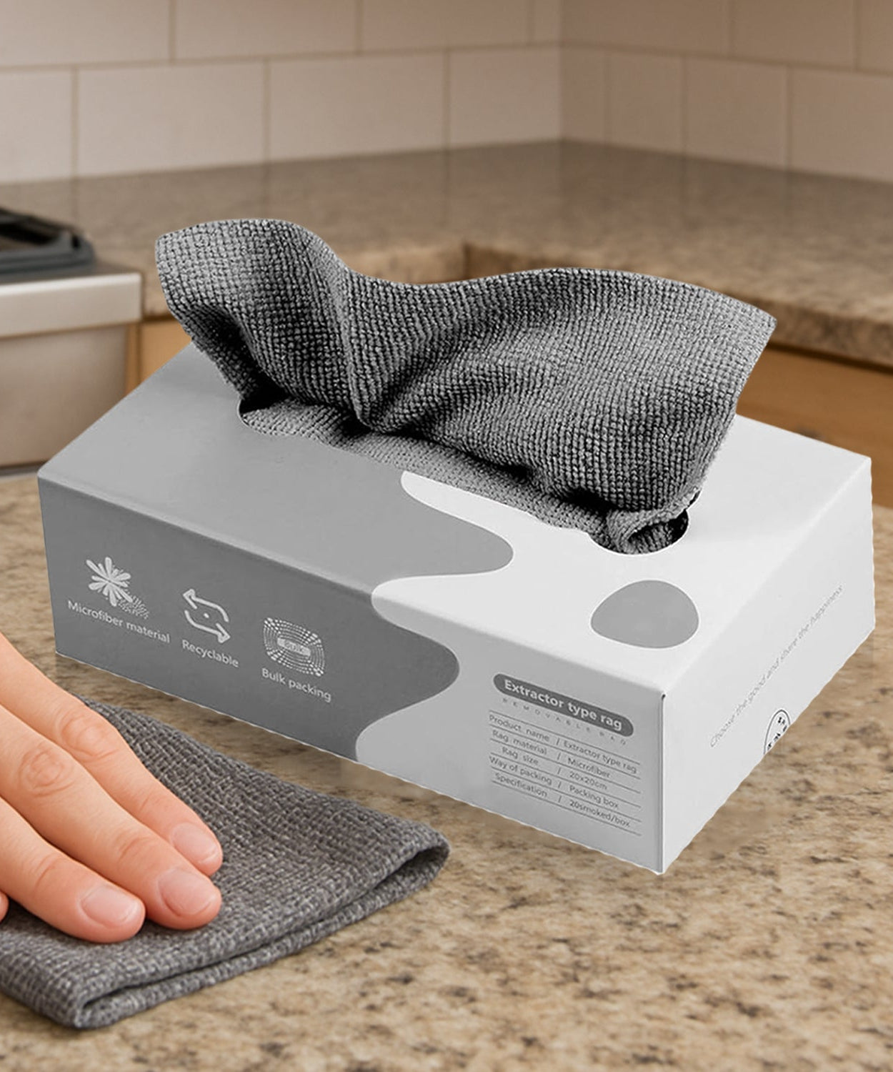 Thickened Magic Wipe Home Kitchen Car Multi-Functional Cleaning Rag (18 Pc)