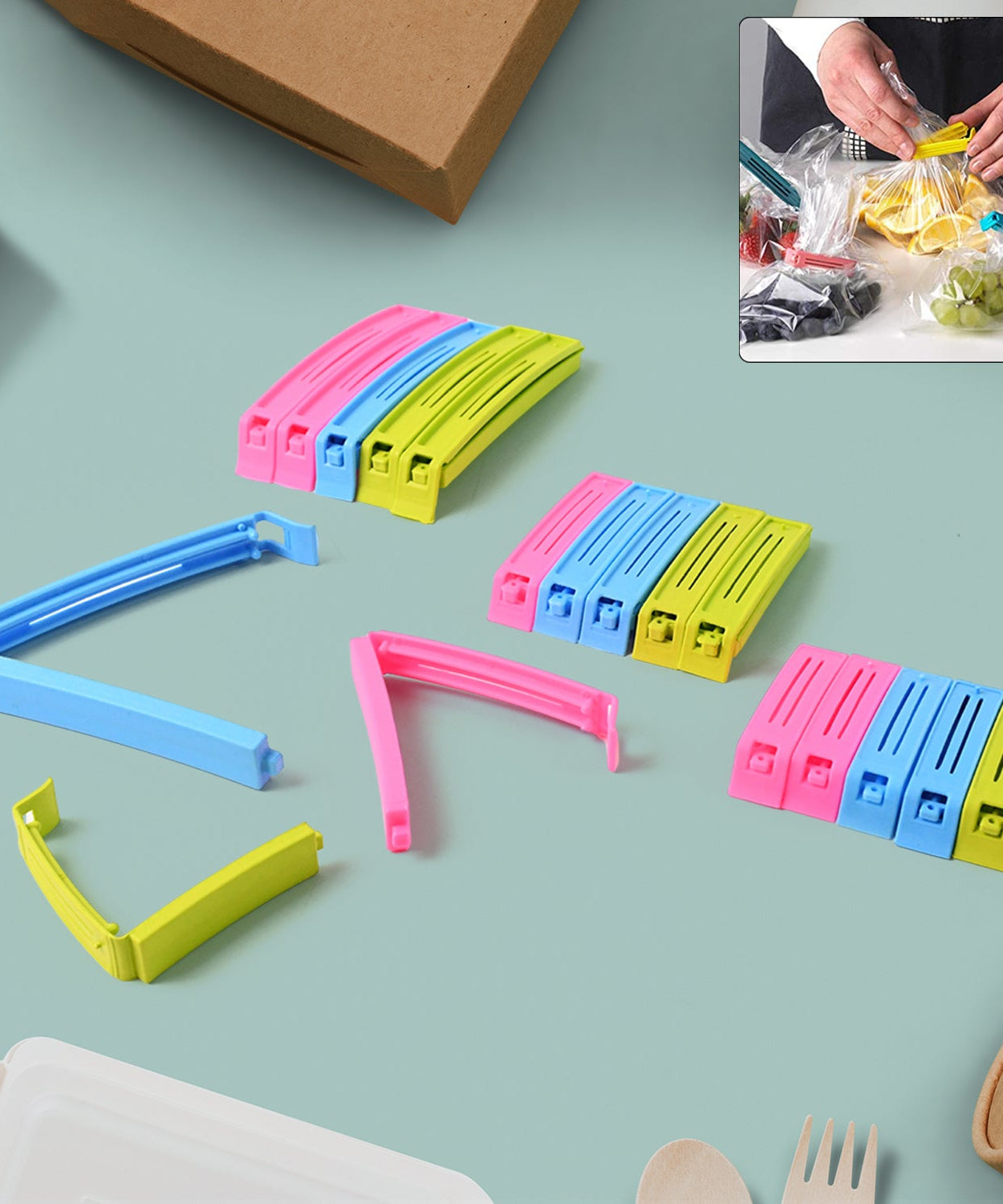 Plastic Bag Sealing Clip Set
