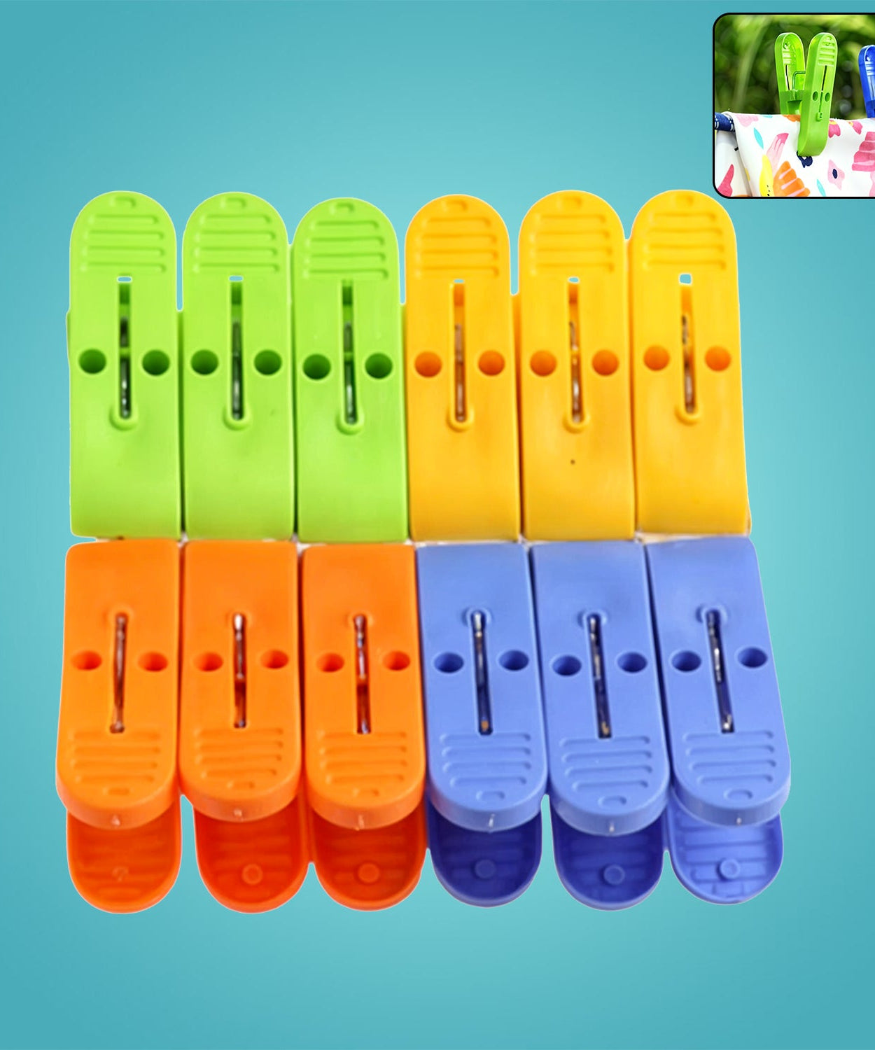Plastic Cloth Clips for cloth Dying cloth clips (multicolour)