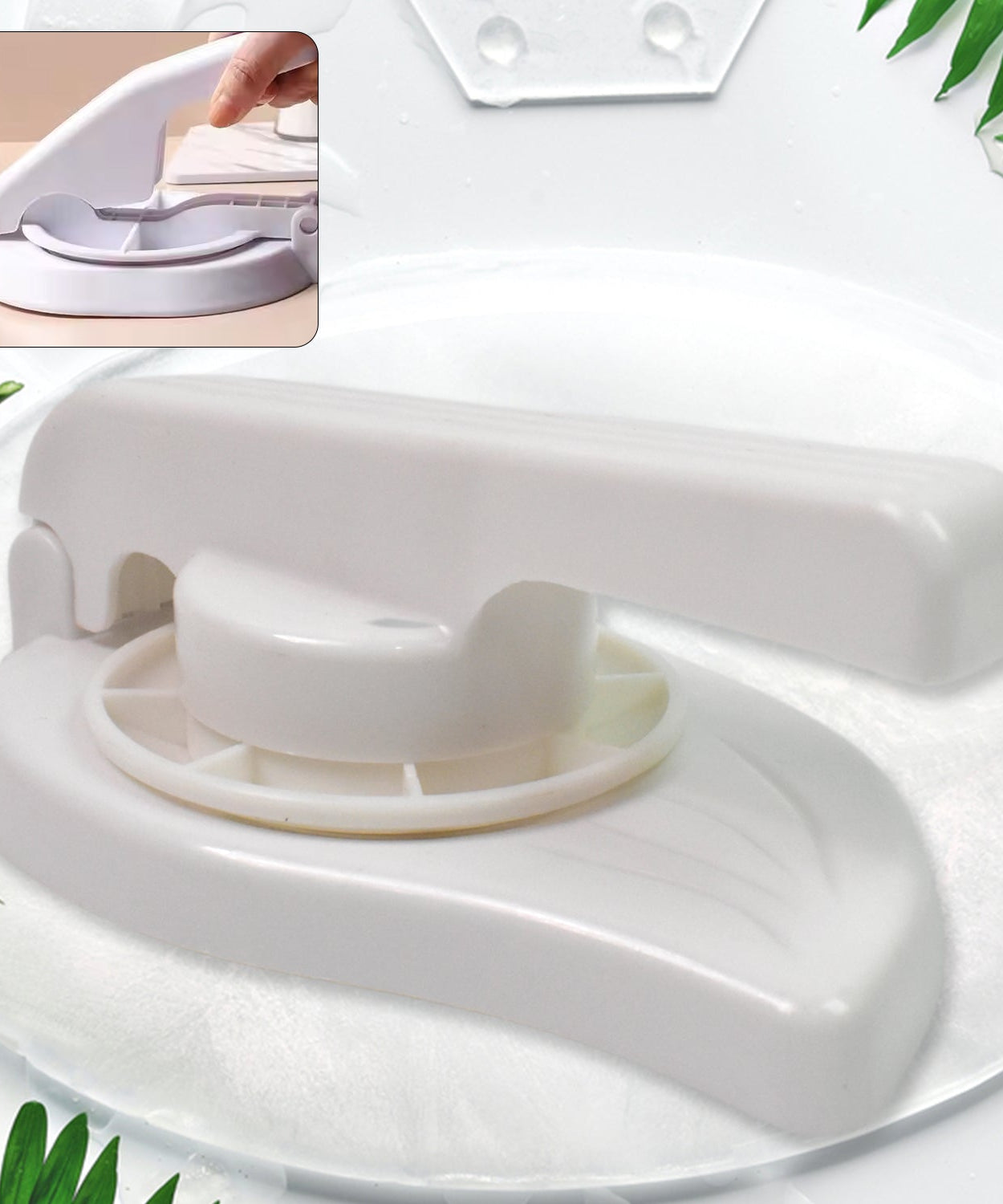 Plastic Puri Press Maker (1 Pc): Easy Chapati Roti Press (Kitchen)