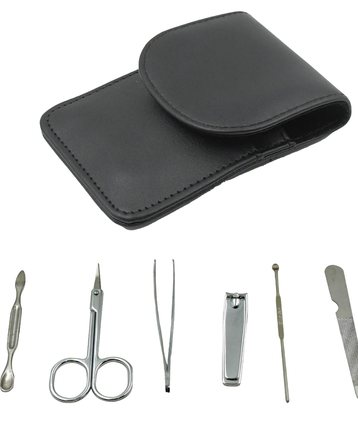 6-in-1 Professional Nail Care Kit: Clippers, Scissors & More Nail cutter (Travel or Home)