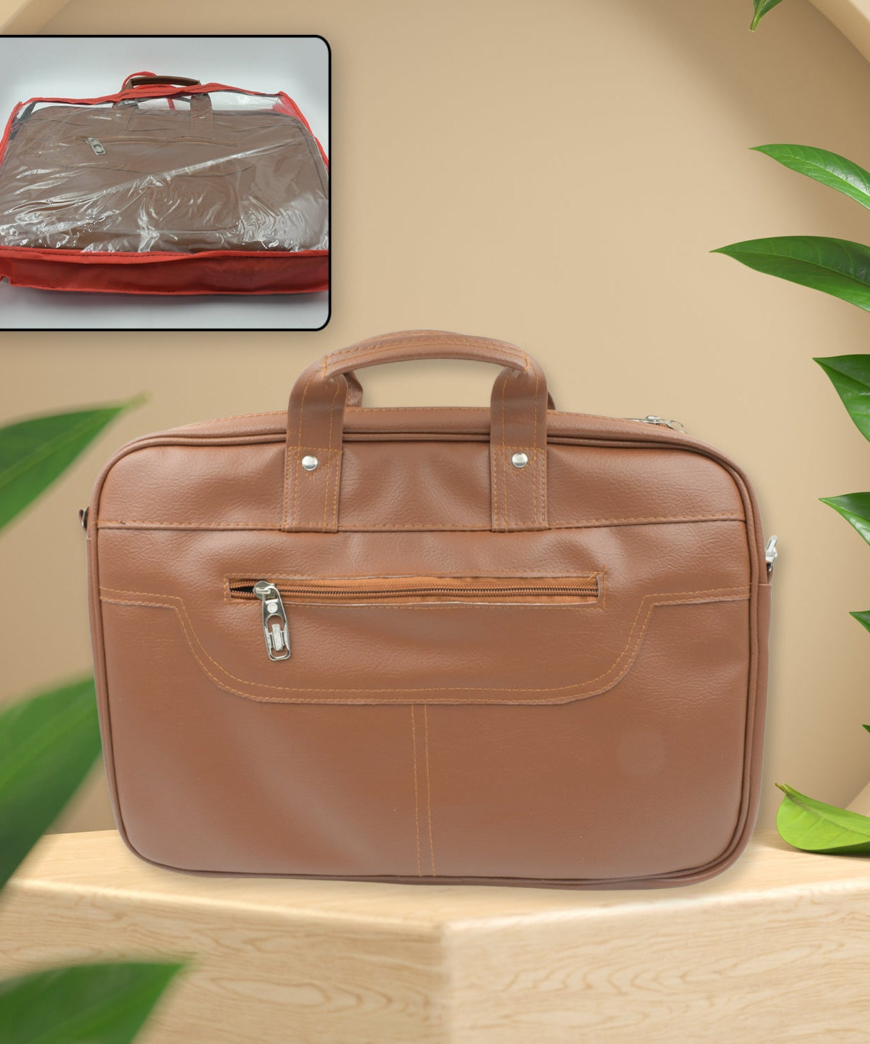 Multipurpose Bag, Shoulder Side Bag Office Laptop Faux Leather Executive Formal Laptop & MacBook Messenger / Office / Travel / Business / Shoulder / Hand / Sling Bag for Men Women with Multiple compartments