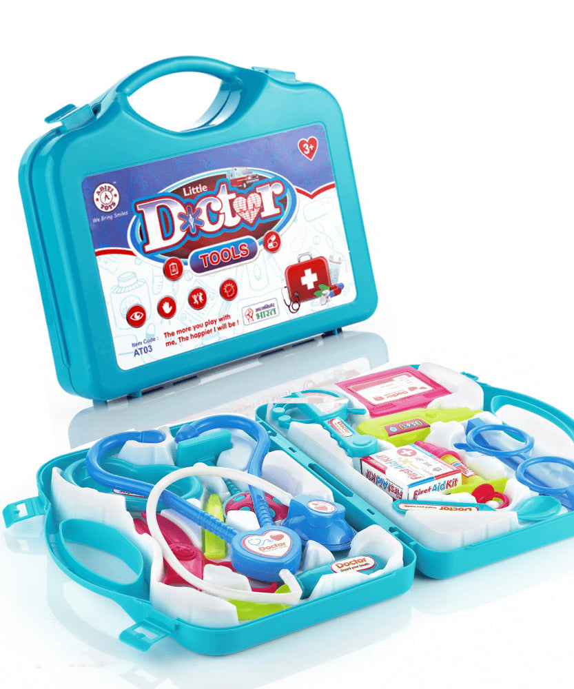 Doctor toy set with colorful pieces