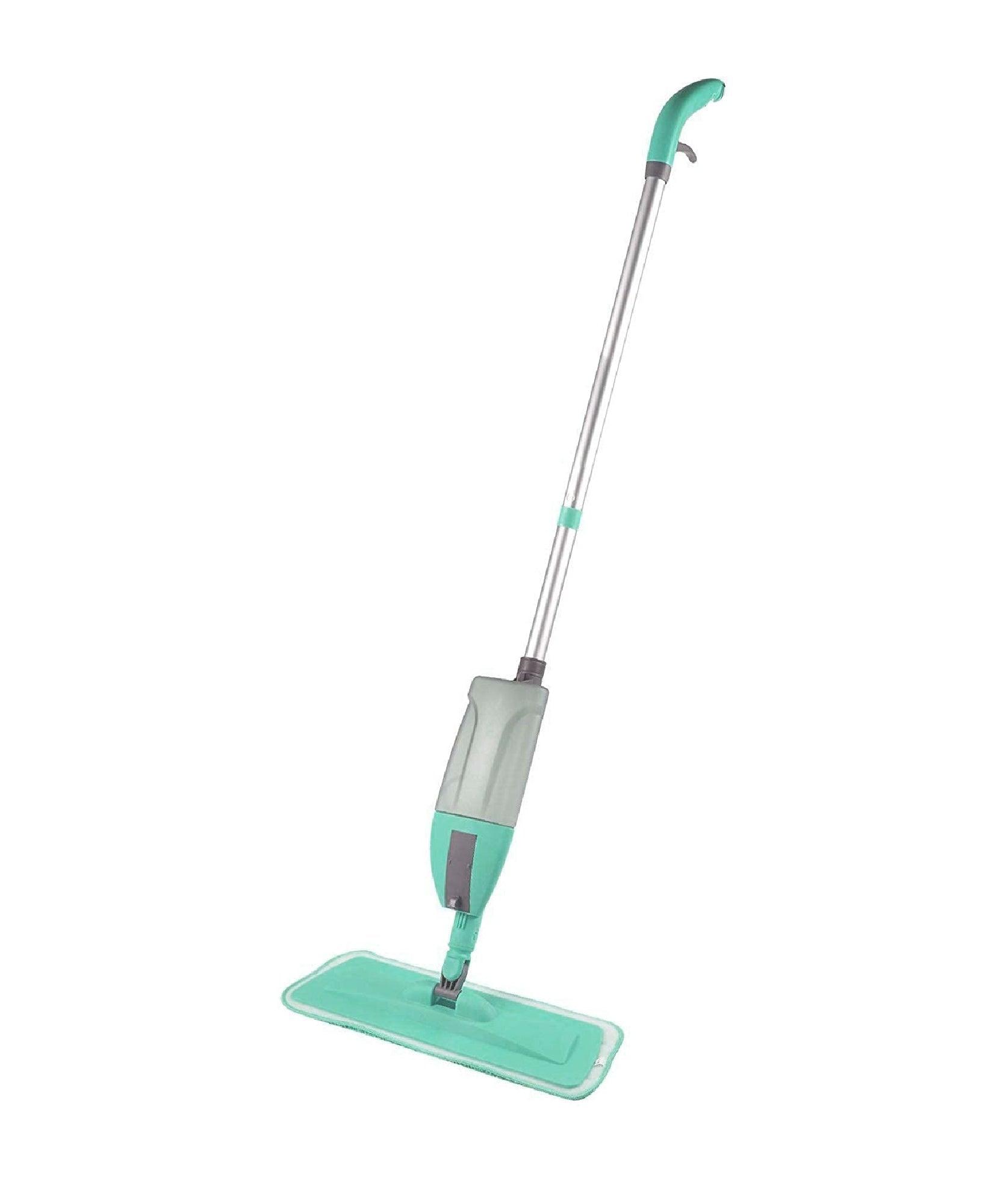 Spray mop with removable cleaning pad and handle