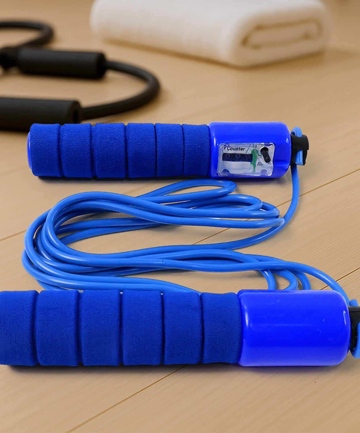 Fitness Skipping Rope with Adjustable Length & Digital Counter