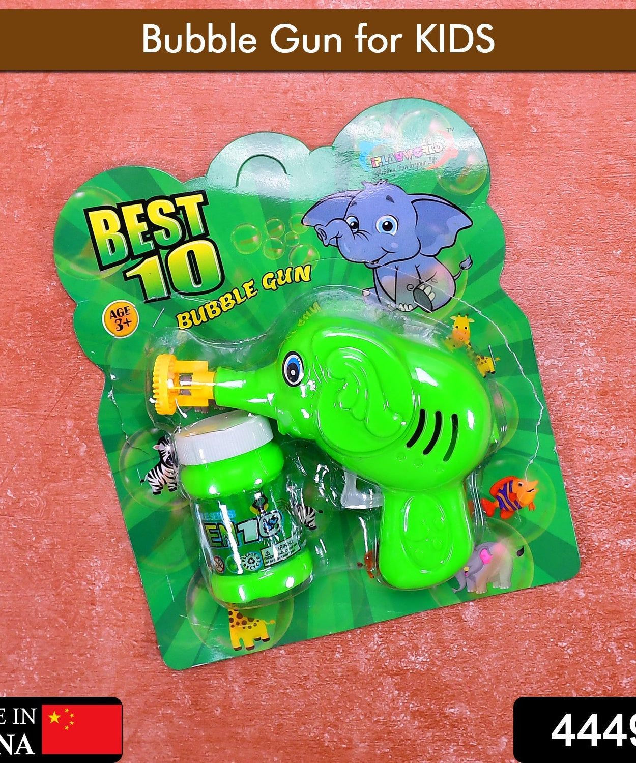 Hand Press Elephant Bubble Blaster