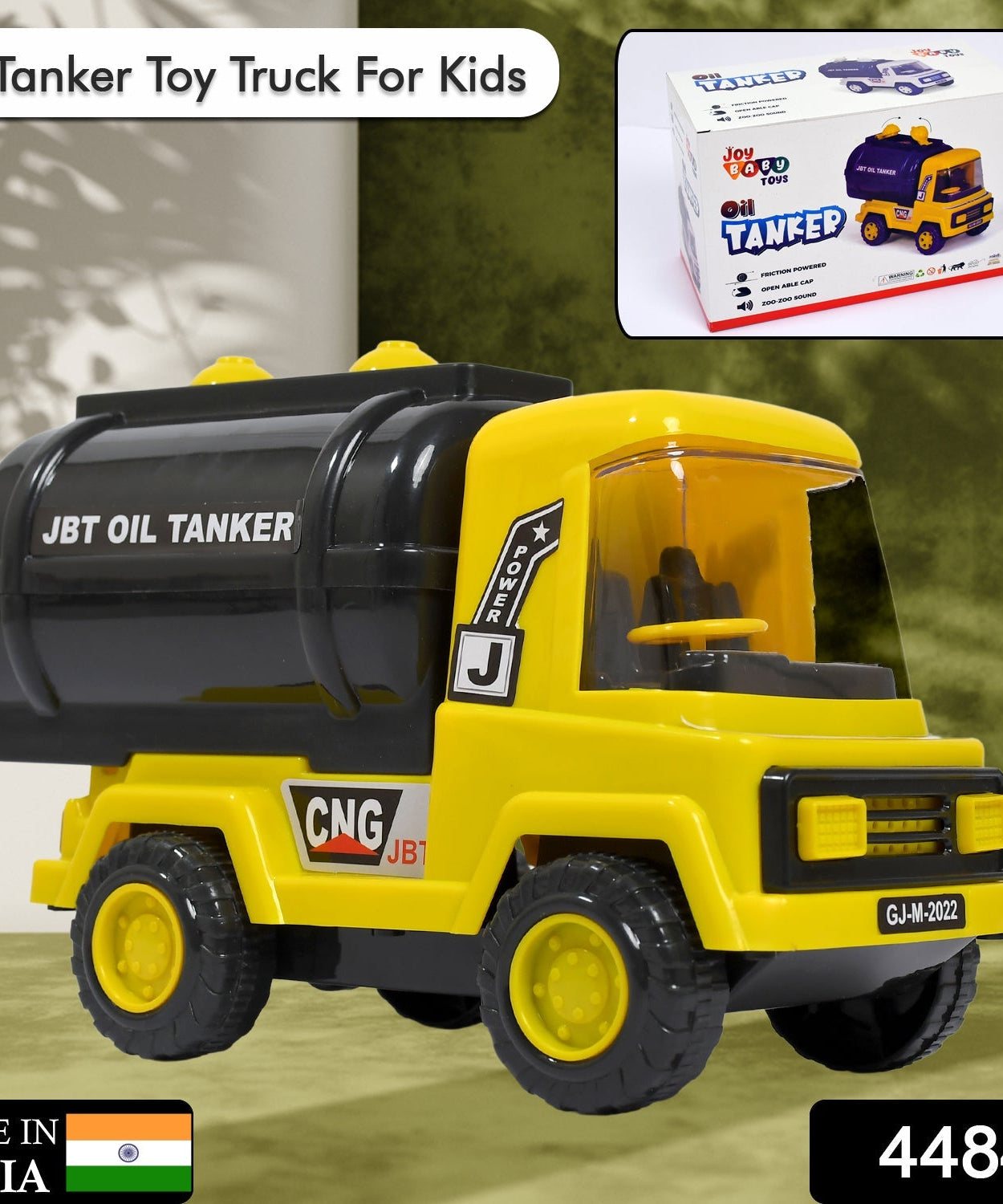 Heavy-duty toy water tanker with friction mechanism