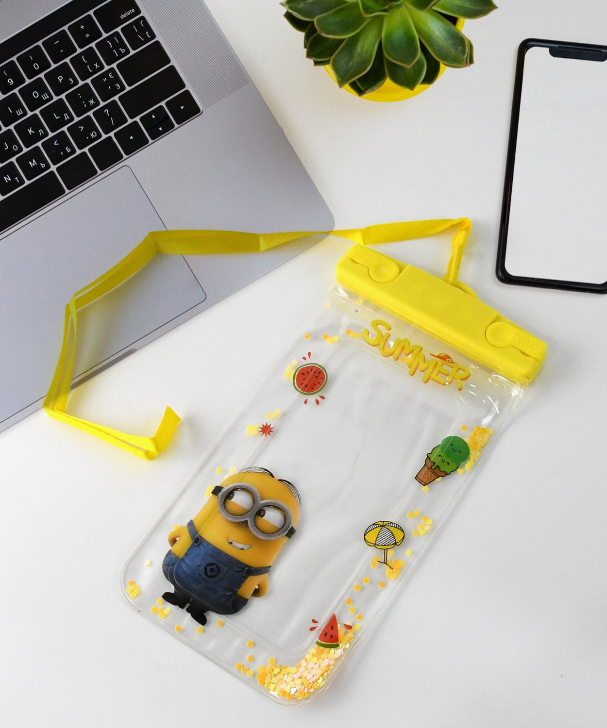 Waterproof Phone Pouch with Belt for All Android & iPhone Models (Mix Color)