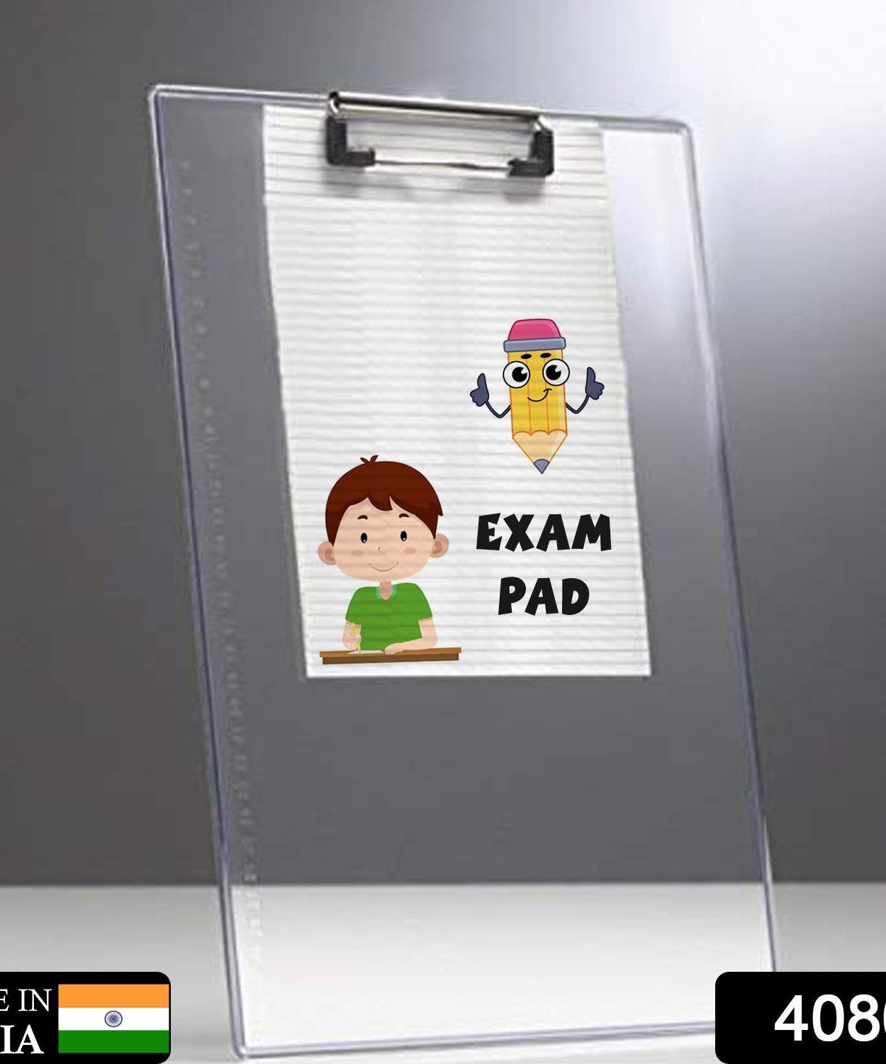 Flexible exam board with centimeter measurement