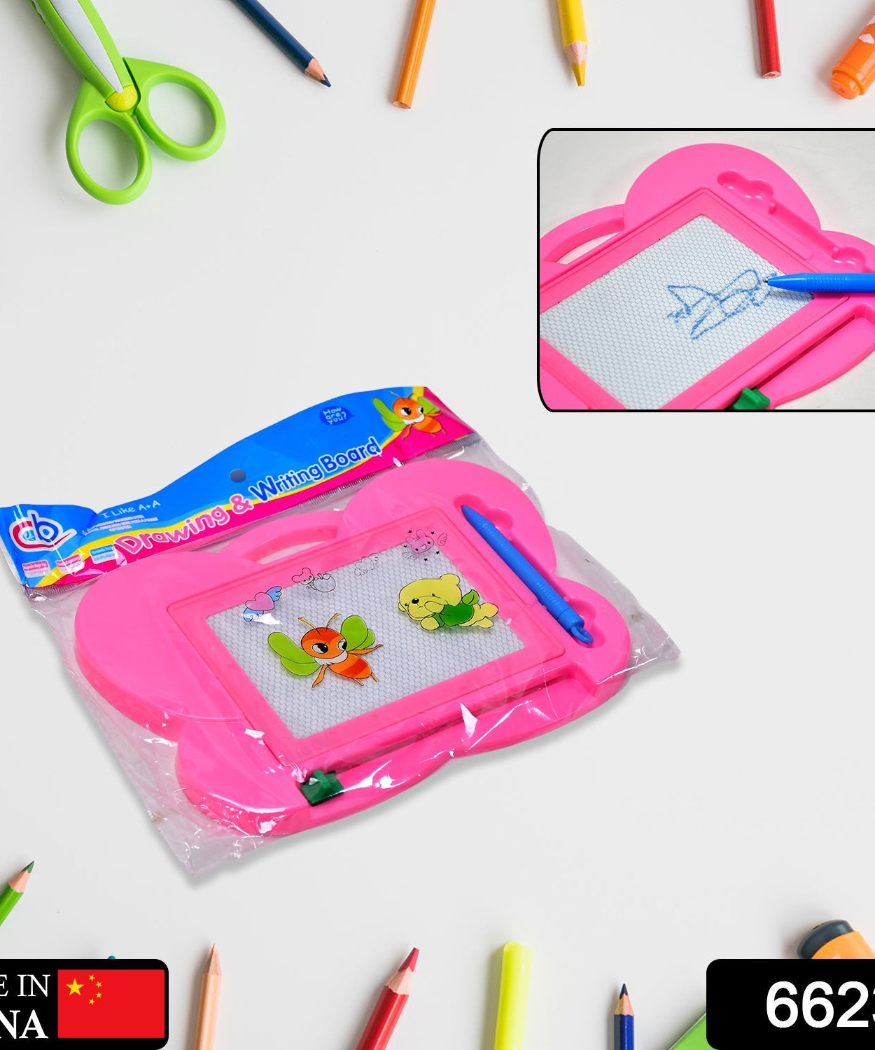 Fun magnetic drawing and writing slate toy for kids