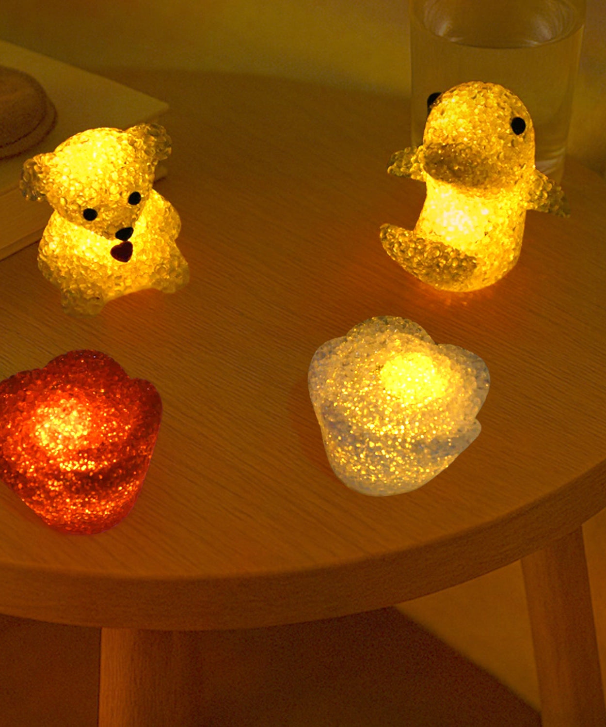 Unique Crystal Night Light: Multi-Shape LED Lamp (Mood Lighting)
