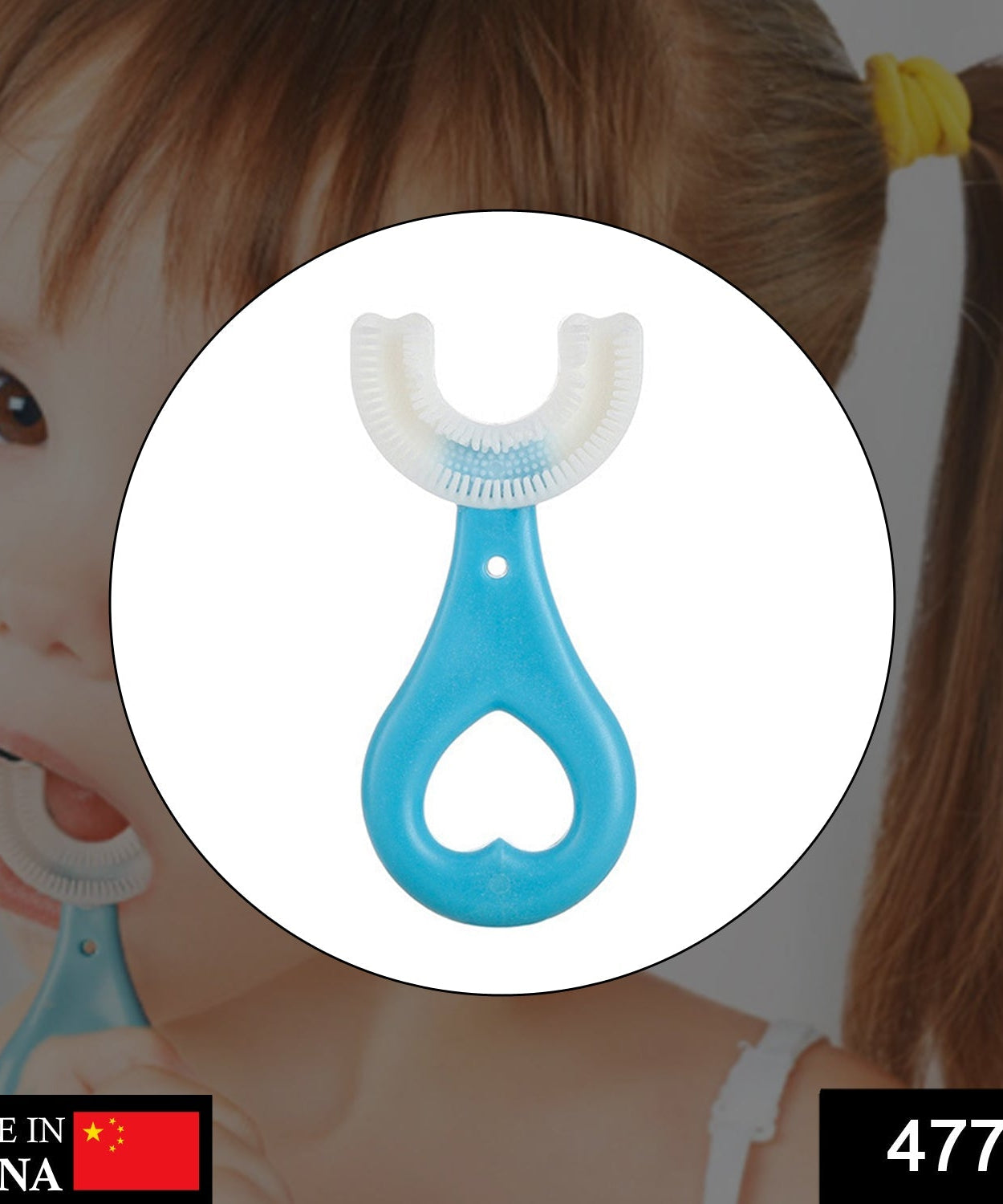 Kids' U S toothbrush for comfortable teeth cleaning