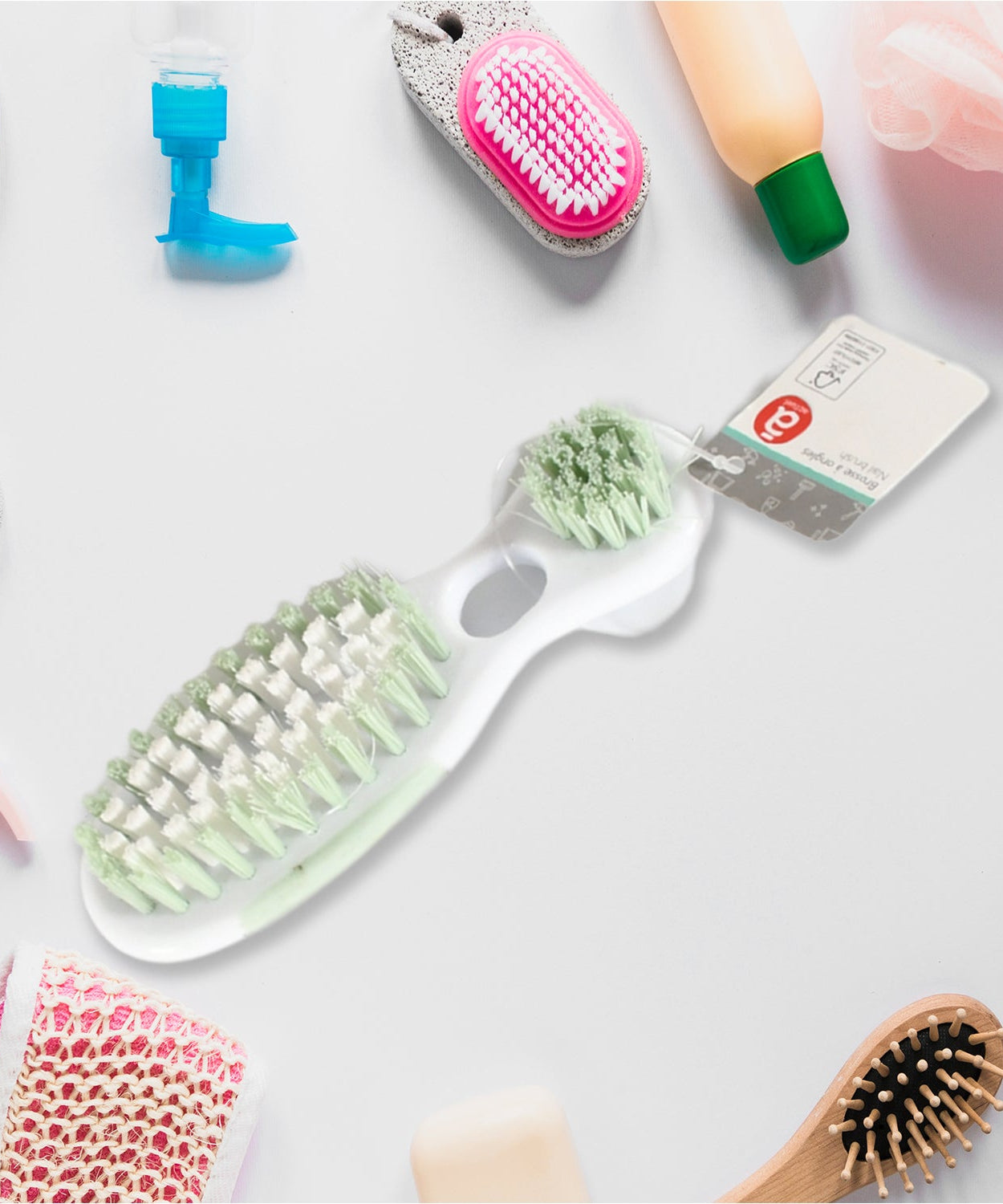 2 in 1 hard bristle brush, multi-use brush, High Quality Brush (1 Pc)