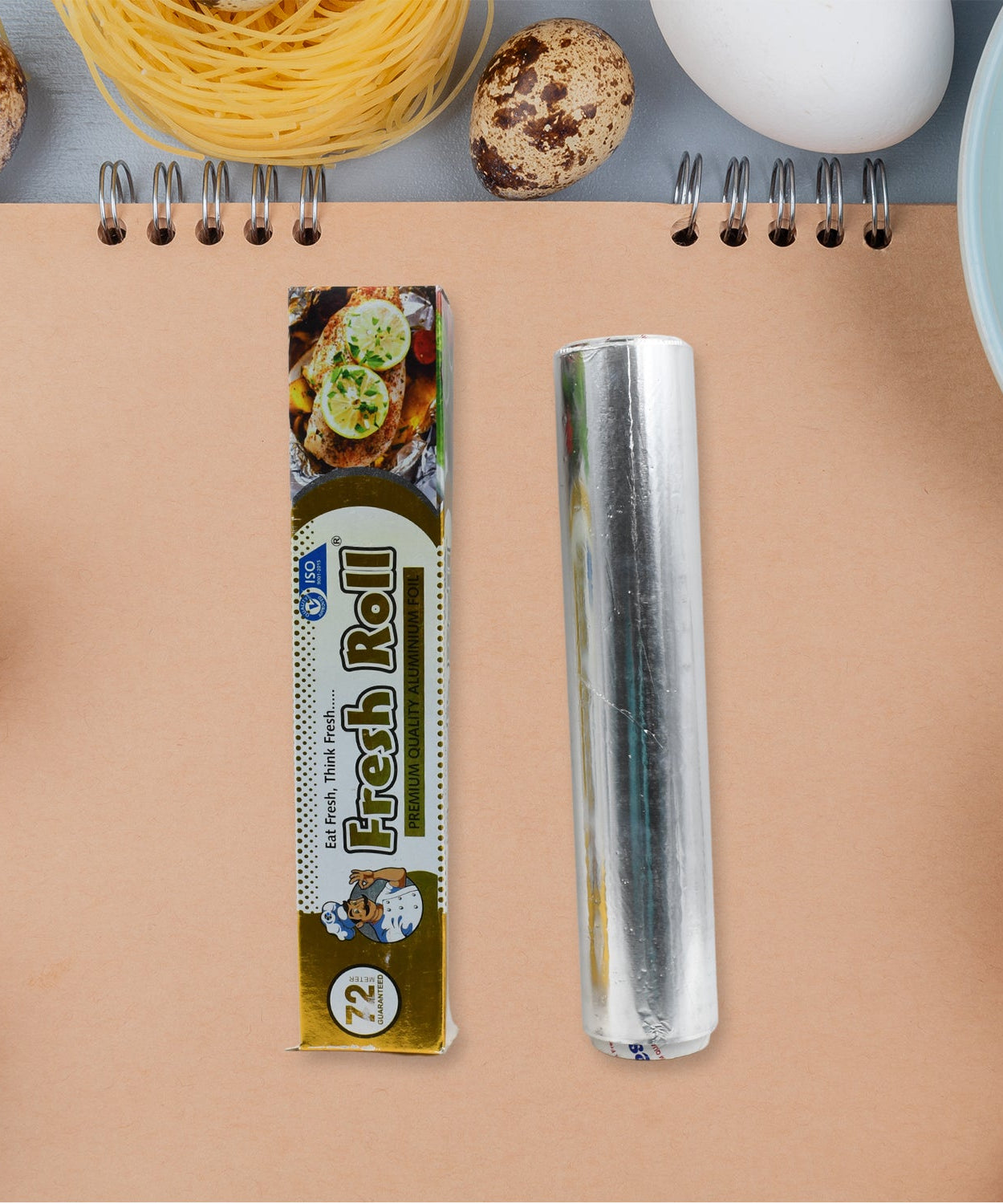 Heavy duty food grade aluminum foil roll, 72 meters