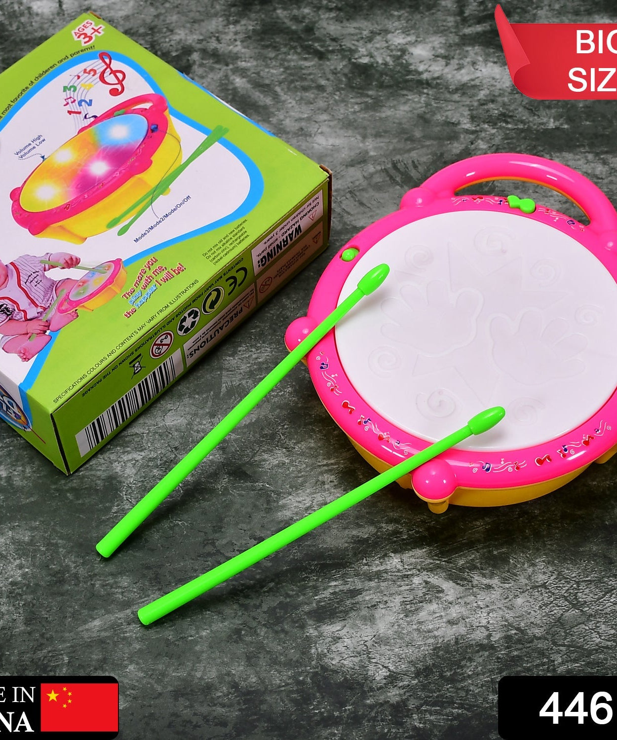 Flash drum toy for children