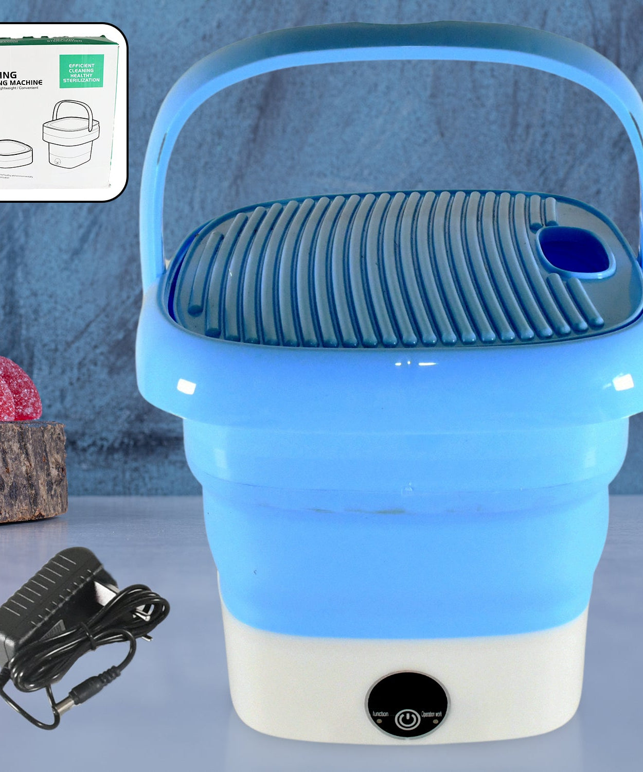 Portable Washing Machine, Mini Folding Washer and Dryer Combo, for Underwear, Socks, Baby Clothes, Travel, Camping, RV, Dorm, Apartment 