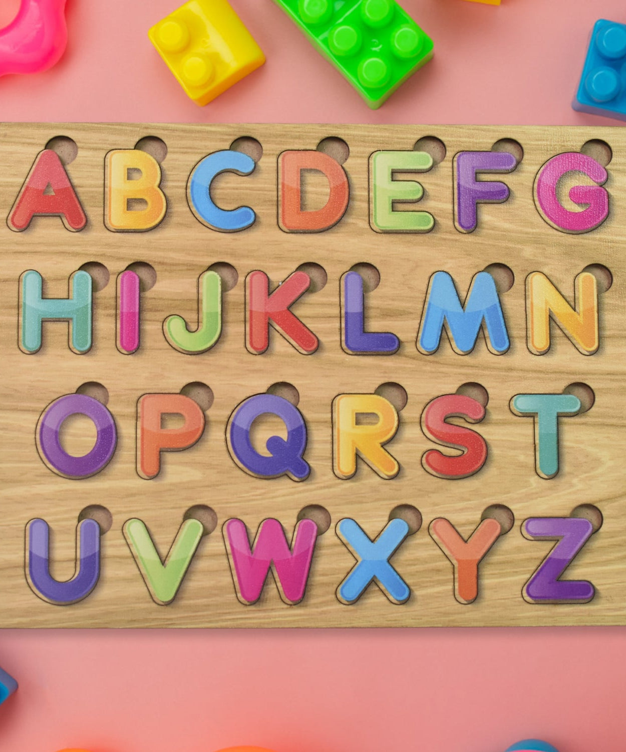 Coogam Wooden Alphabet Puzzle Board