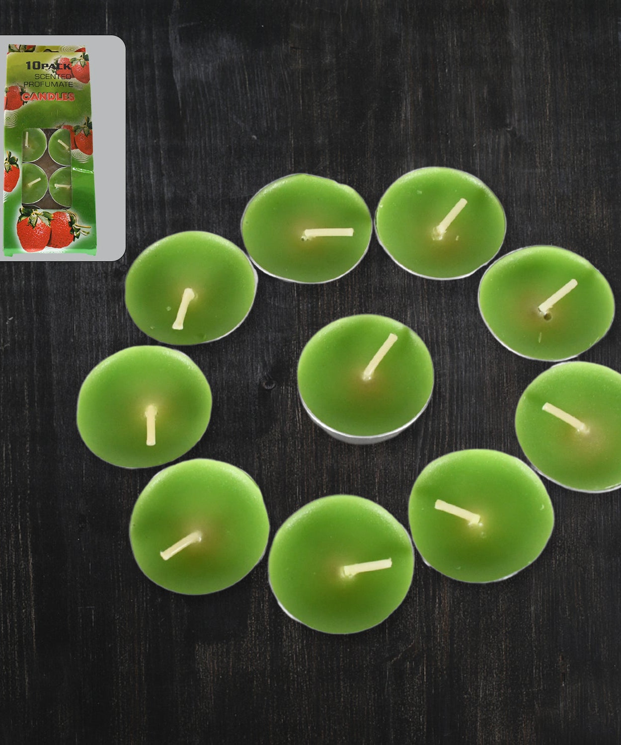 8-9 Hour Unscented Smokeless Candles – For Diwali, Christmas, Weddings, Parties & Mood Dinners, Diwali (10 Pc)