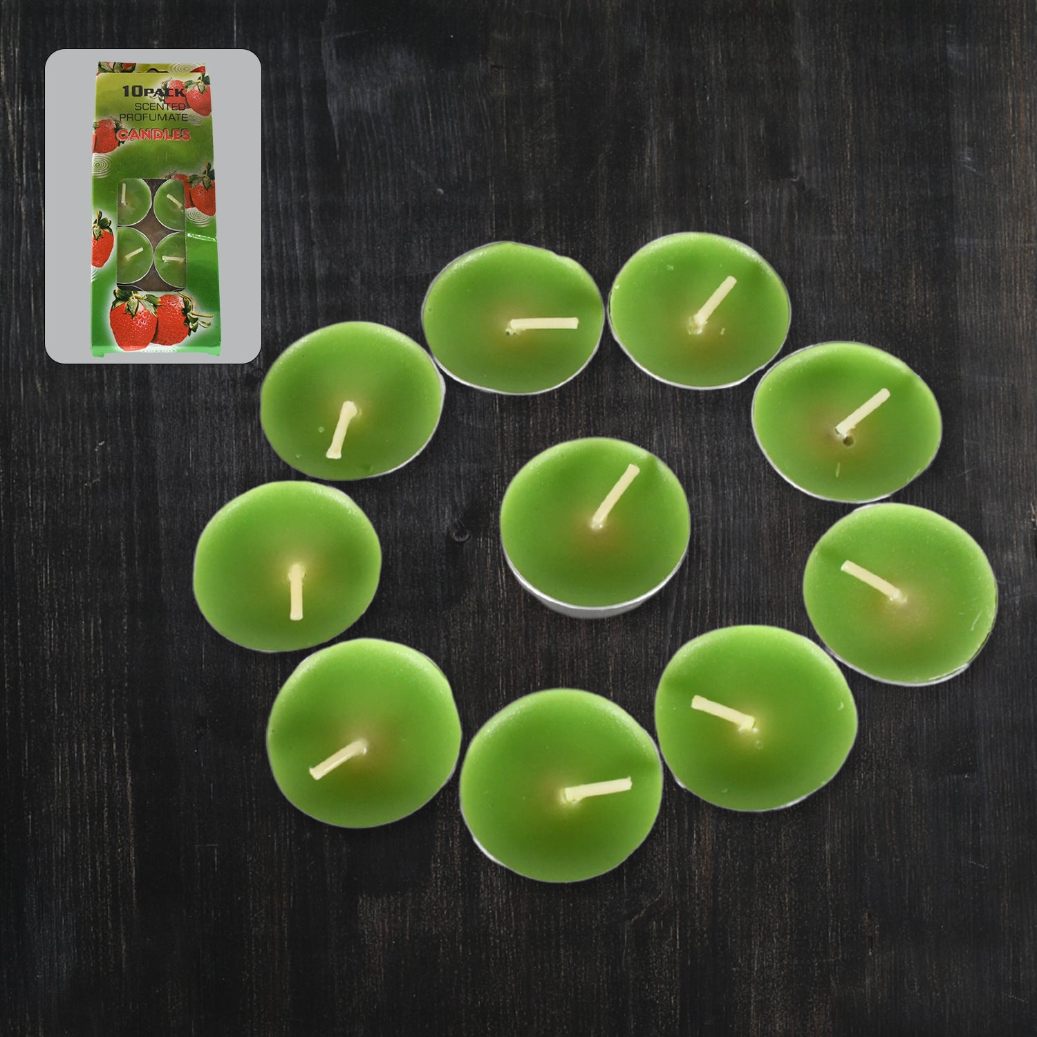 8-9 Hour Unscented Smokeless Candles – For Diwali, Christmas, Weddings, Parties & Mood Dinners, Diwali (10 Pc)