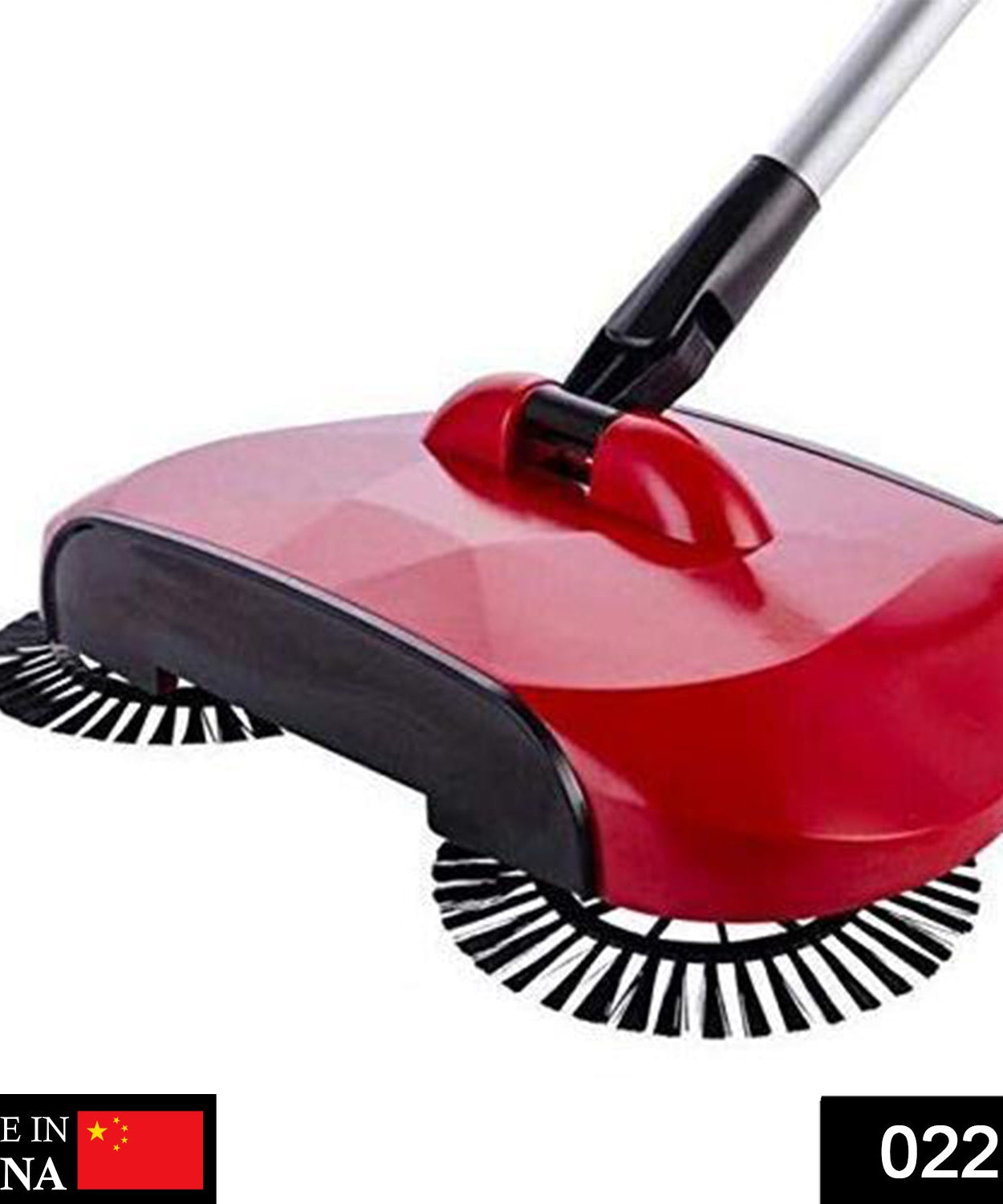 Dust mop with broom and dustpan
