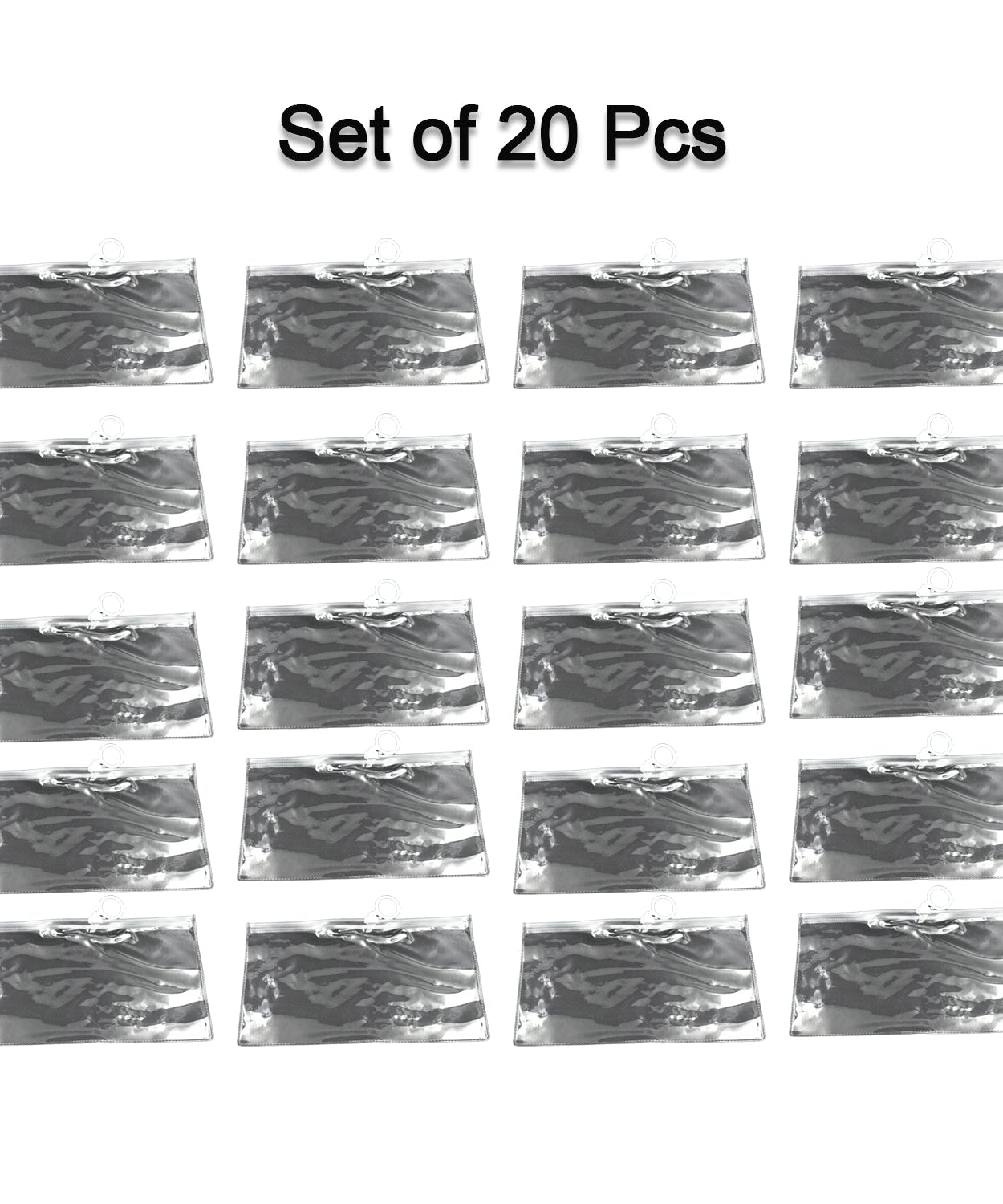 Transparent pouches for students' stationery and personal items