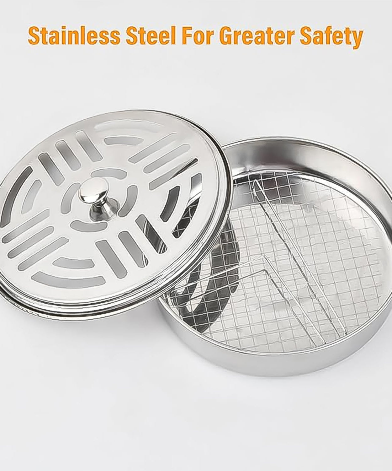 Decorative Mosquito Coil Holder Mosquito Coil Container, Incense Holder Safe Burning Coil Tray for Home Patio Pool Side Outdoor, Metal Tray