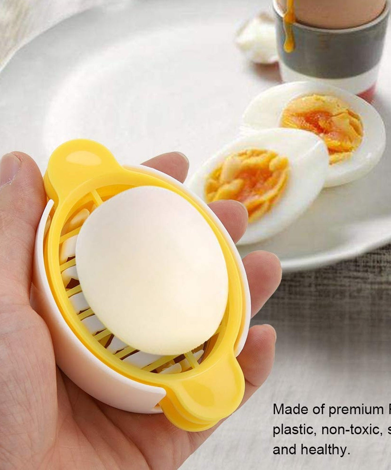 Egg Slicer, 3 in 1 Boiled Egg Slicer, Egg Slicer, Preserved Egg Slicer, Home Restaurant Kitchen Tool (1 Pc)