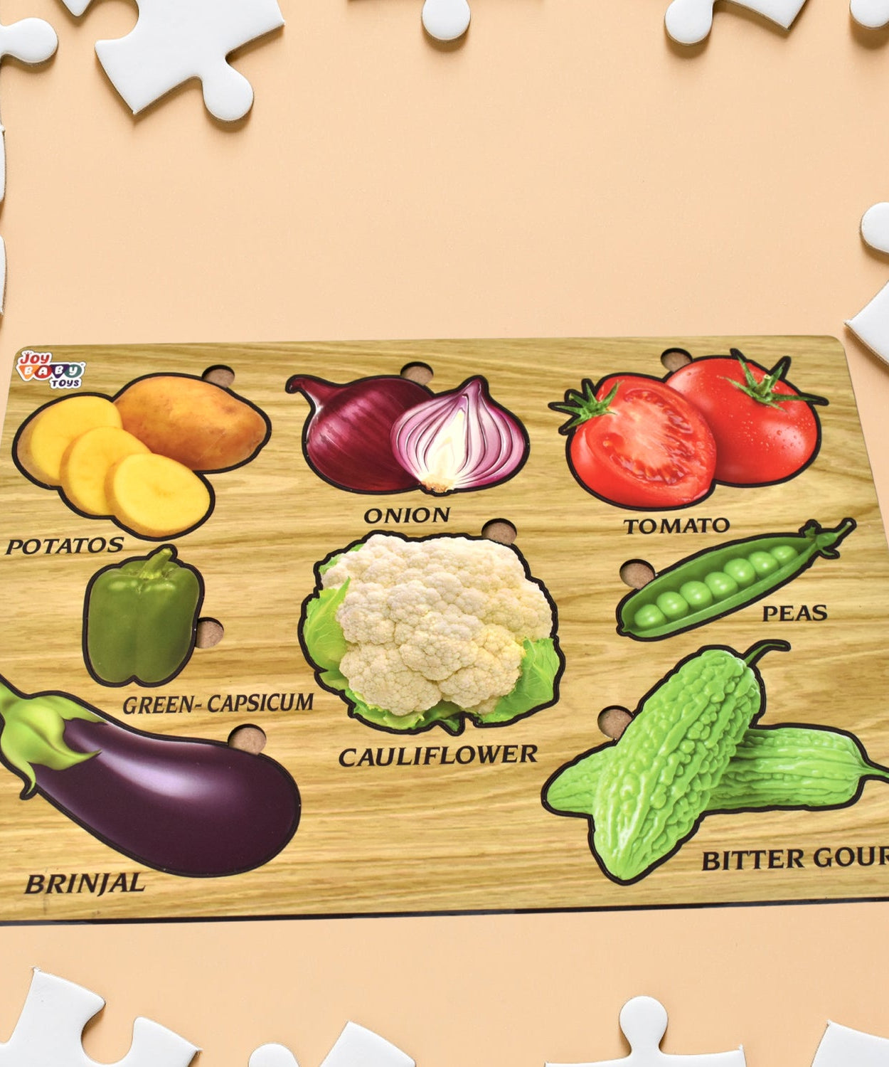 Melissa & Doug Wooden Vegetable Puzzle Board