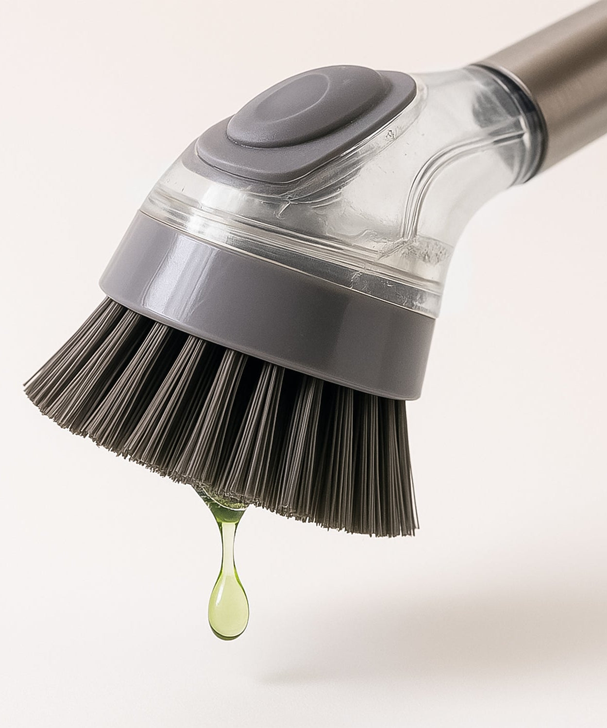 Cleaning Brushes Set, Scrub Brush Bathroom Brush, Long Handle Liquid Dispenser Pot Washing Brush