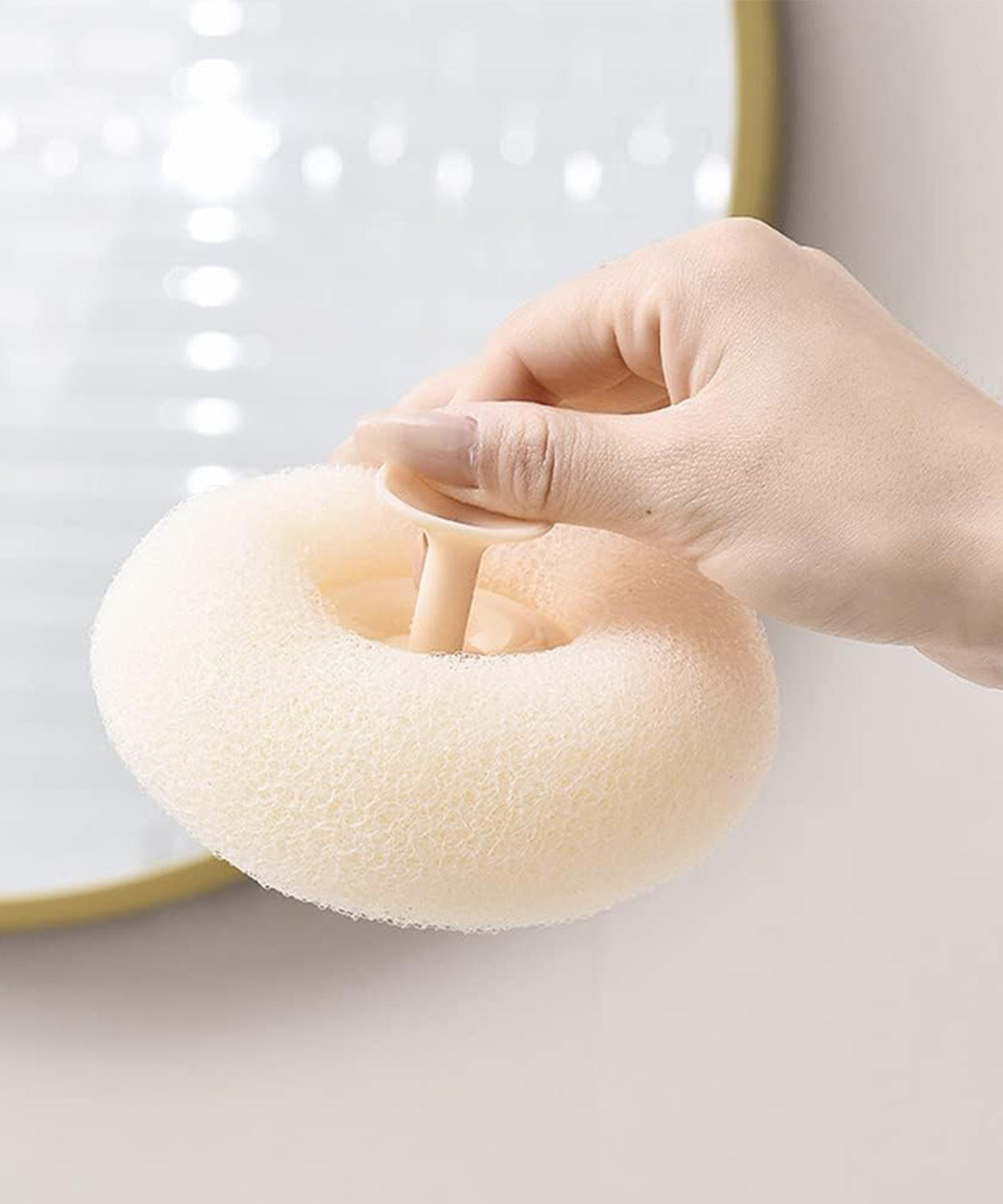 Flower Bath Sponge - Super Soft Body Exfoliator with Suction Cup for Shower & Massage