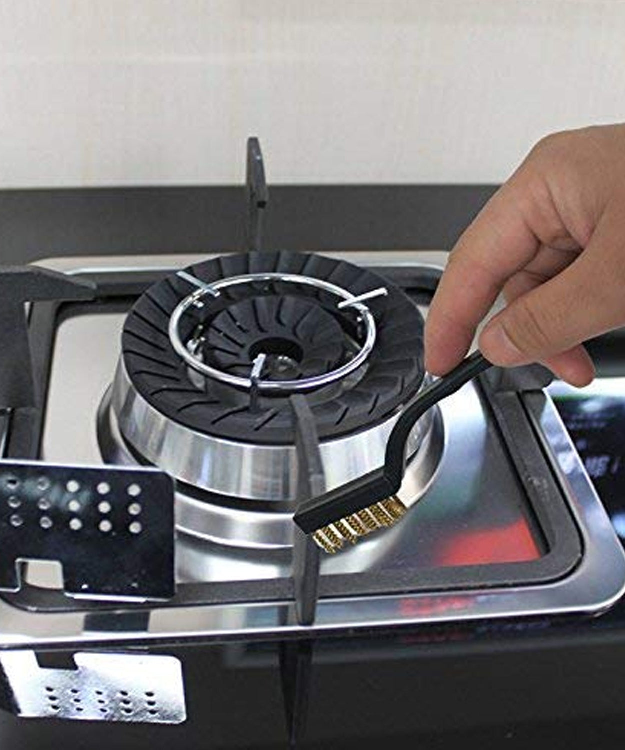 Mini Wire Brush Set - Brass, Nylon, Steel for Cleaning & Rust Removal (3 Pcs Set)