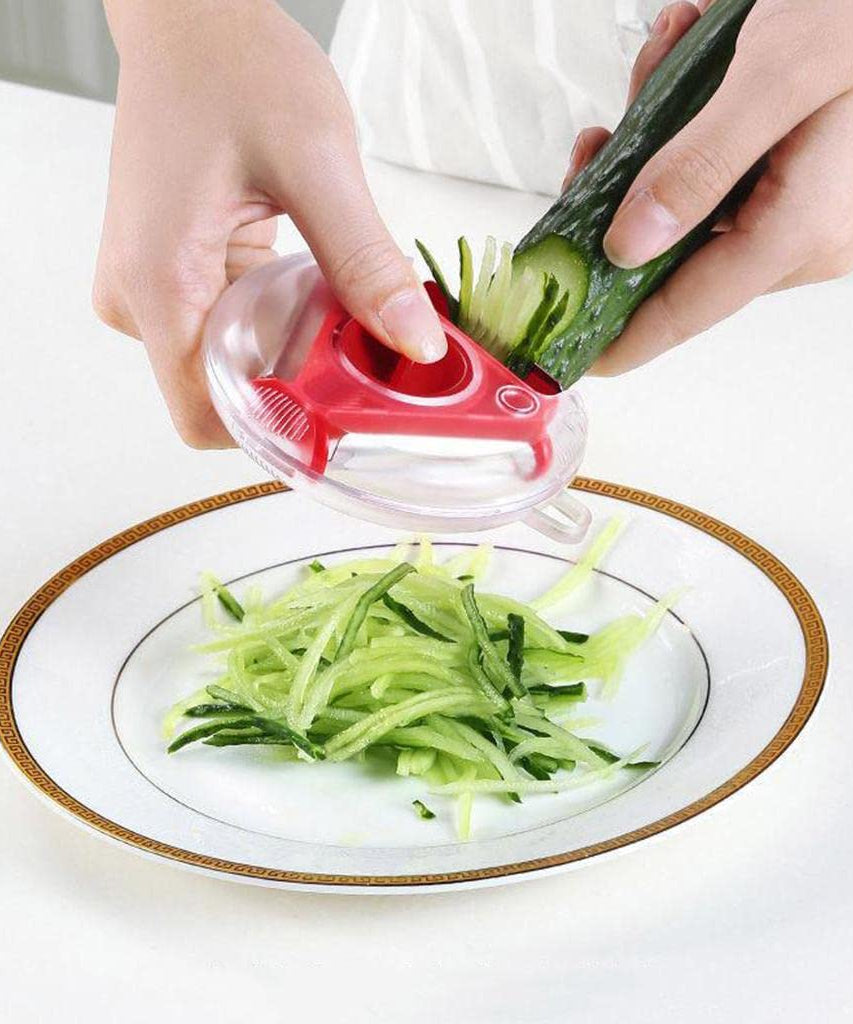 Multi-function rotary vegetable slicer, peeler, and cutter