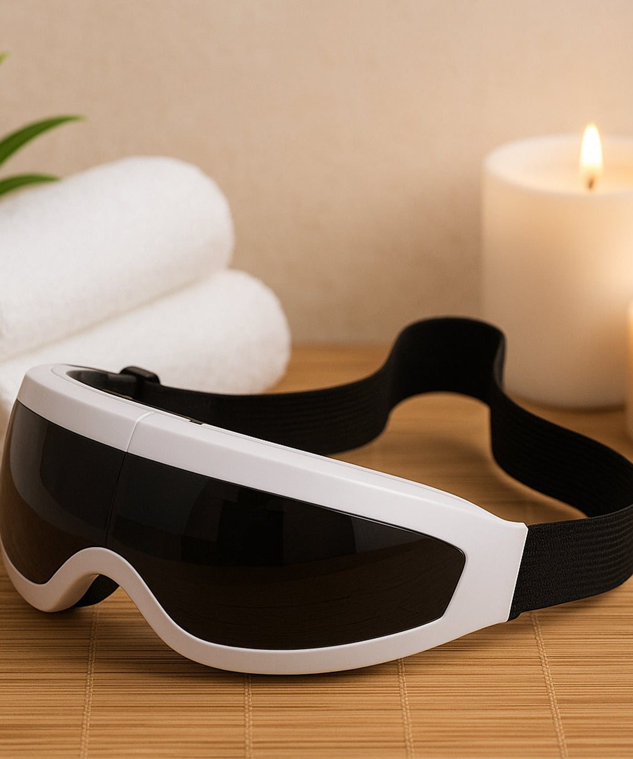 Electric Eye Massager with Adjustable Elastic Band (1 Pc)