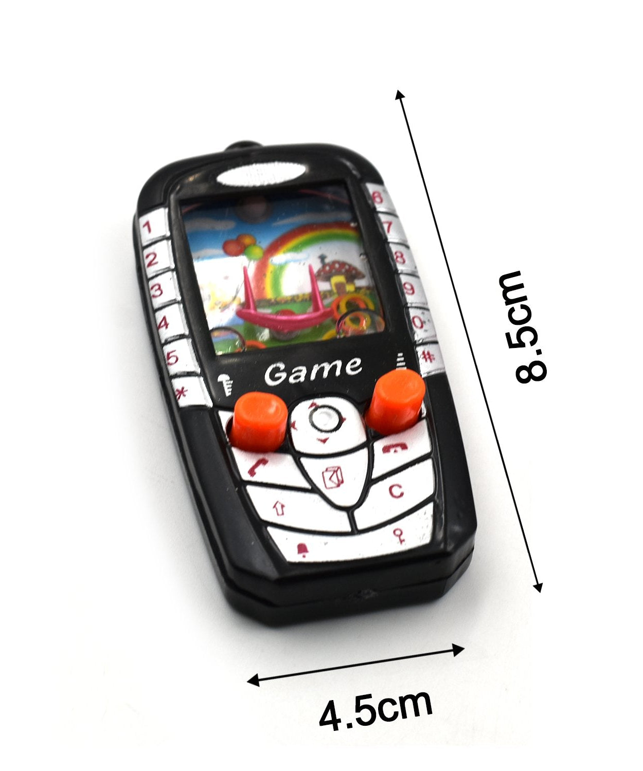 Interactive water ring game for children, bright colors.